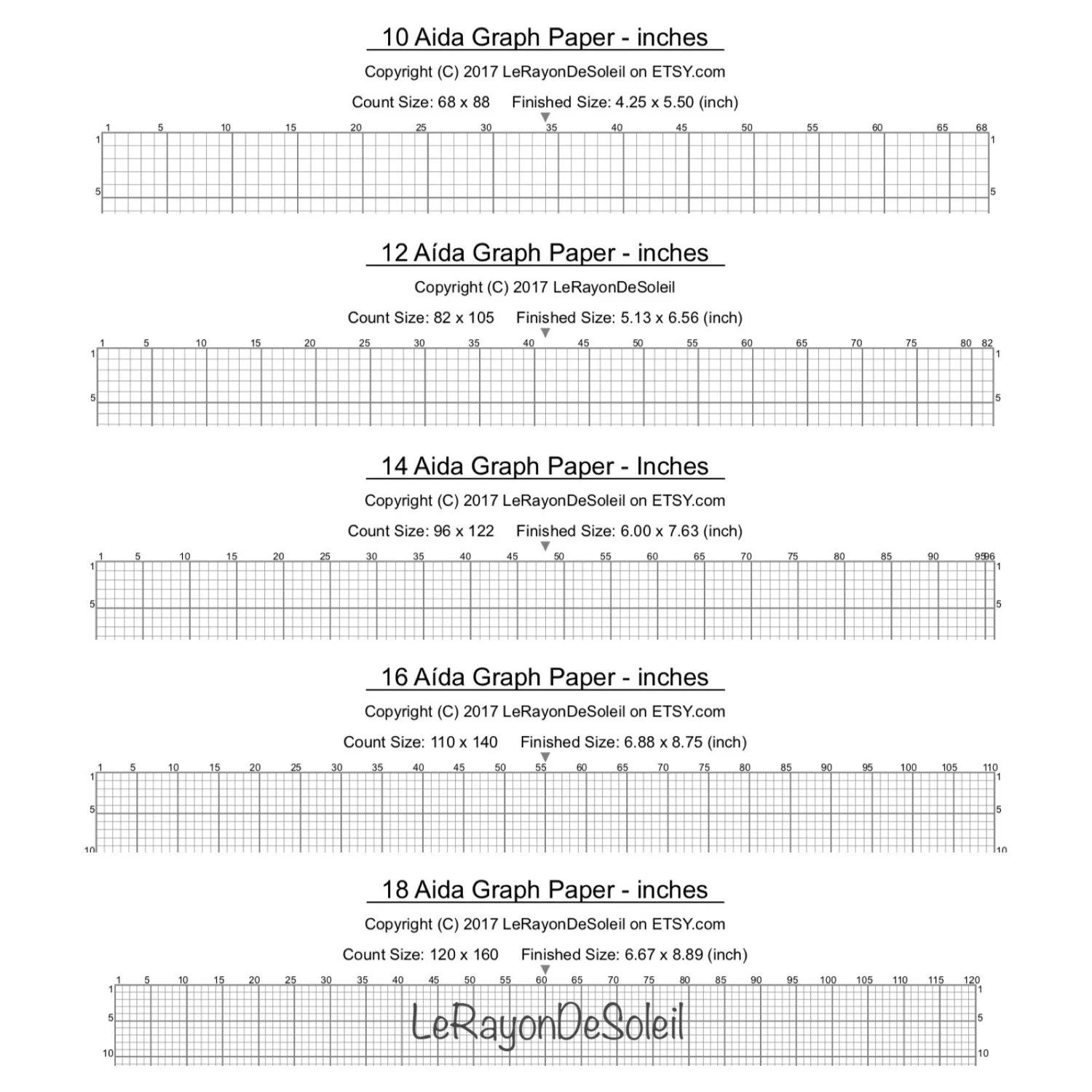 Printable 14 Ct Aida Graph Paper Free