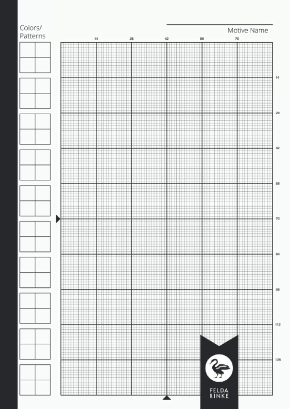 Cross Stitch Graph Paper 14 Count Book Notebook Journal 110 Pages 55 Sheets Large DIN A4 Format 14 Squares Per Inch Rinke Felda 9798592874680 Amazon Books