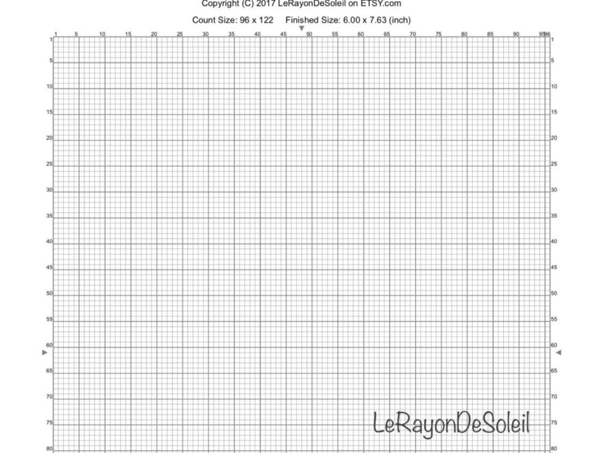 Cross Stitch Graph Paper 14 Count Free Worksheets Library