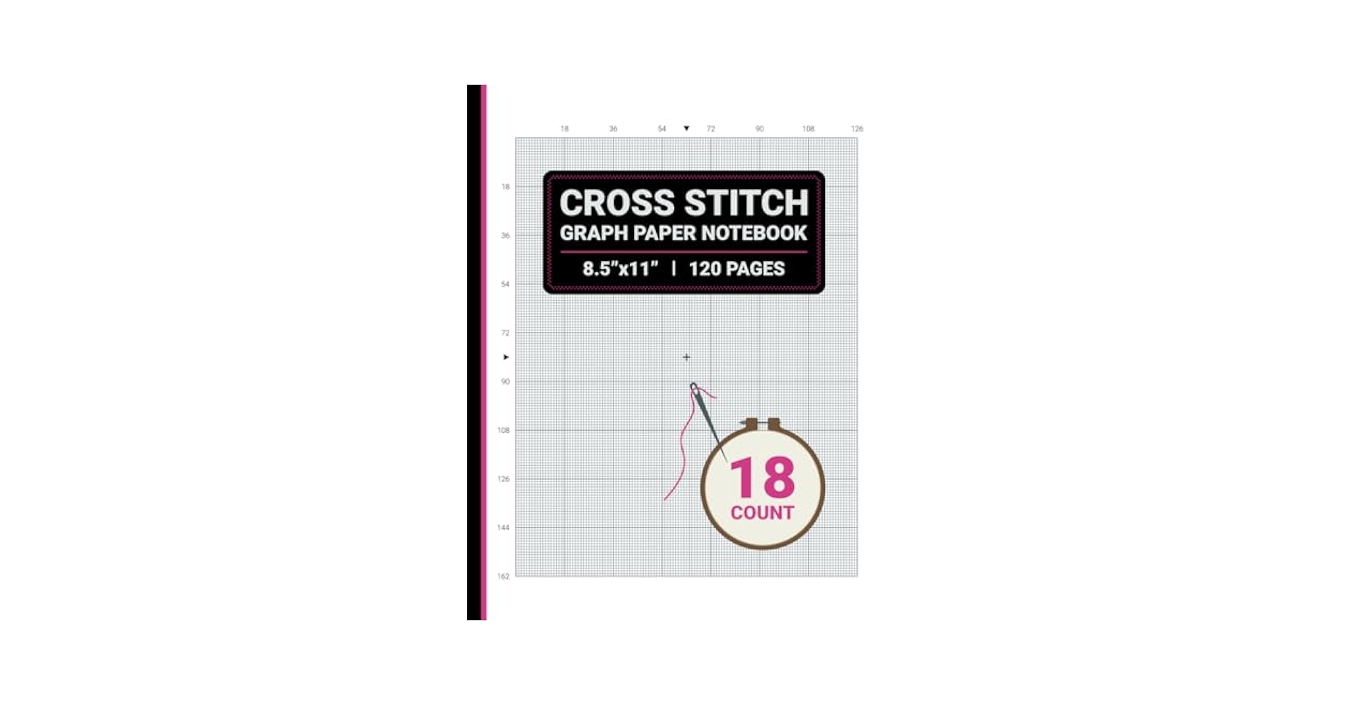Cross Stitch Graph Paper 18 Count Notebook 18 Squares Per Inch For Creating Cross Stitch Embroidery And Needlepoint Patterns 8 5 X 11 120 Pages Publishers Sachi Amazon Books