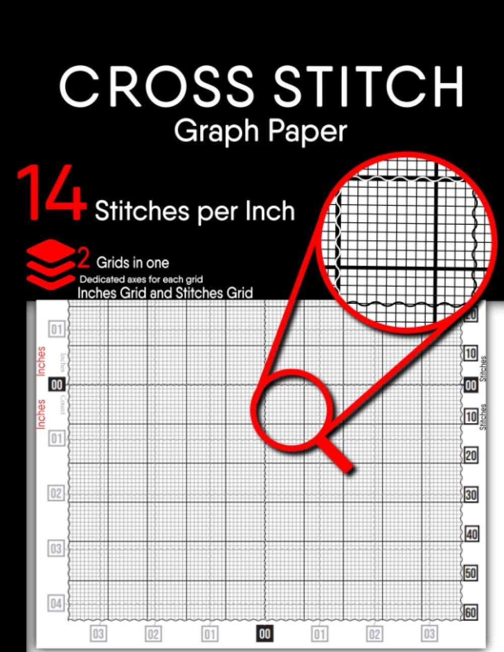 Cross Stitch Graph Paper Creating Embroidery Patterns And Needlework Design Large Print Din A4 100 Pages 2 Grids In One Keep All Your Projects Grouped In One Notebook Press Nomad Cross Stitch 