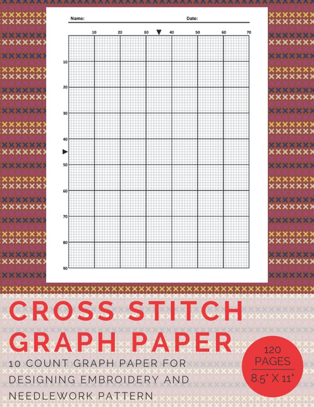 Cross Stitch Graph Paper Notebook Graph Paper Book For Designing Embroidery Needlework Pattern With 10 Count Squared Grid Easier To Make Any Pattern Either Simple Or Complex Publisher Good Luck 9798526079013 