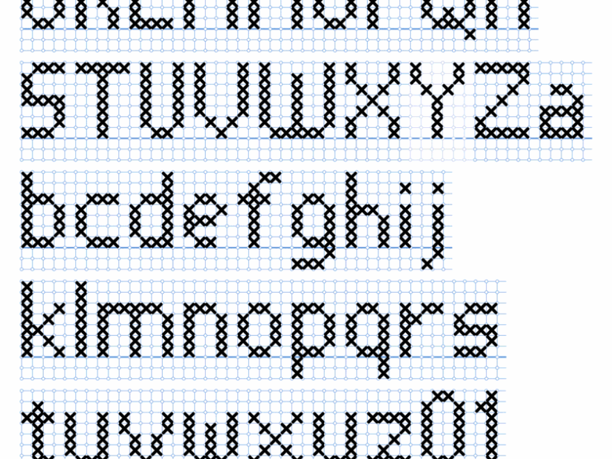 Cross Stitch Letters Generator And Alphabet Font Patterns Free Printables Monograms Design Tools Patterns DIY Projects