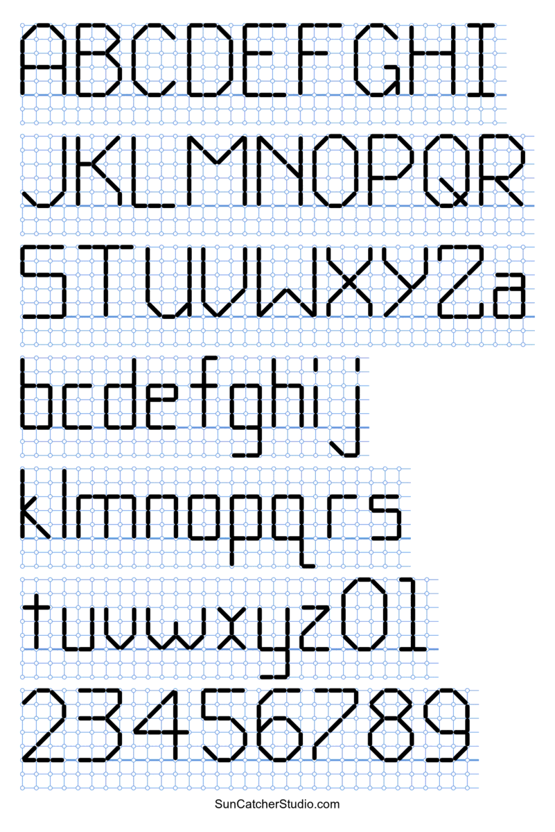 Cross Stitch Letters Generator And Alphabet Font Patterns Free Printables Monograms Design Tools Patterns DIY Projects