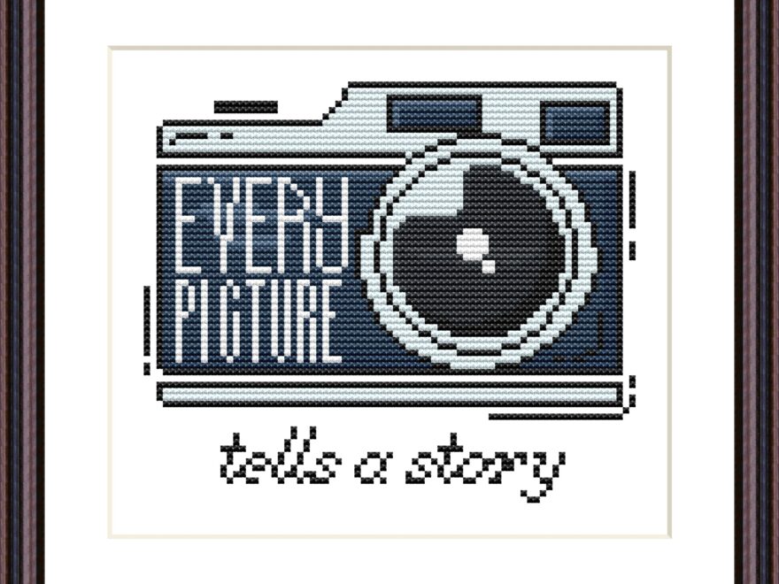 Cross Stitch Pattern Camera Instant Download PDF Every Picture Tells A Story Etsy