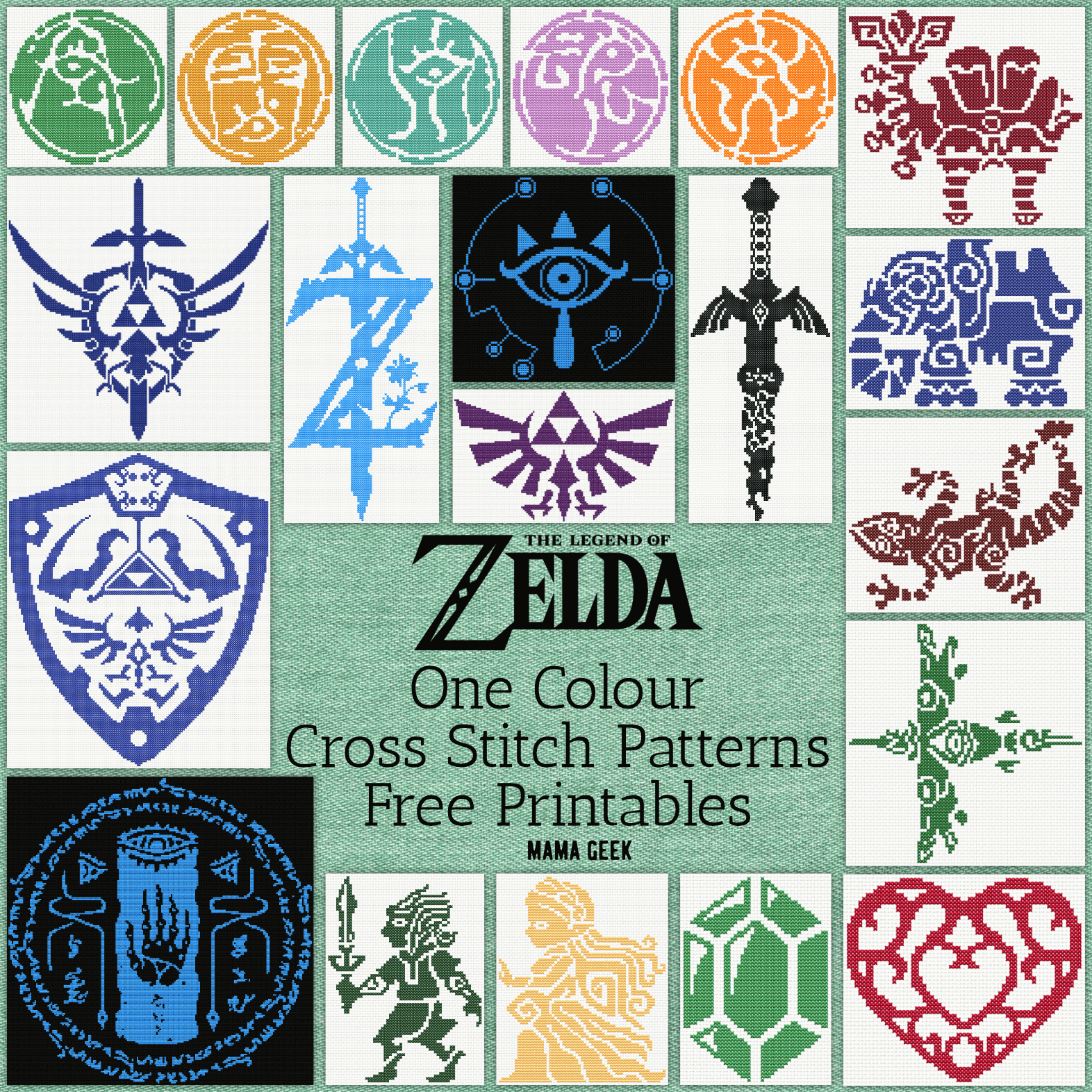 Cross Stitch Pattern Mama Geek