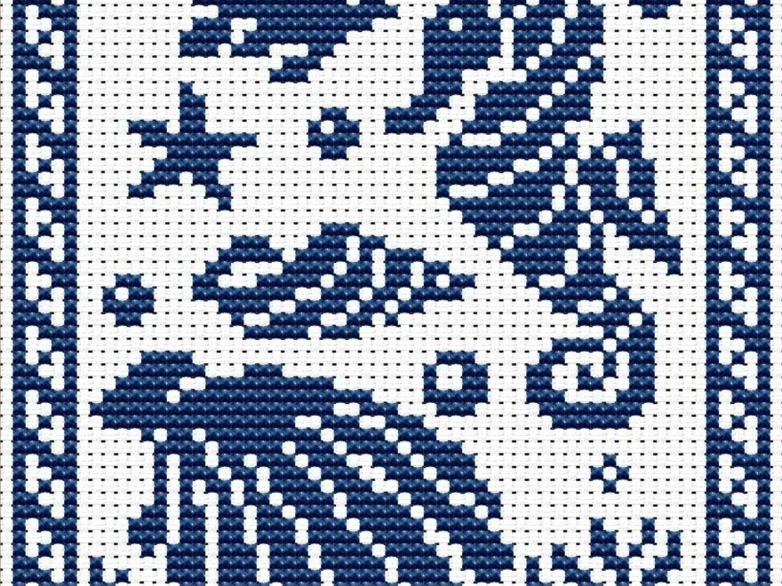 Cross Stitch Pattern Seahorse Pdf Chart Embroidery Stitch