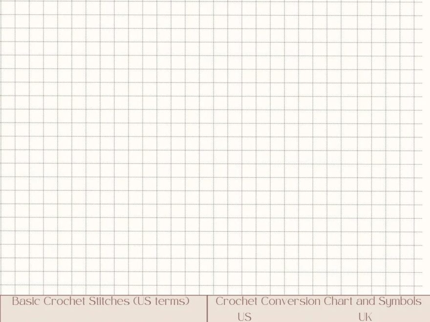 CSQ Graph Paper With Crochet Information Printable