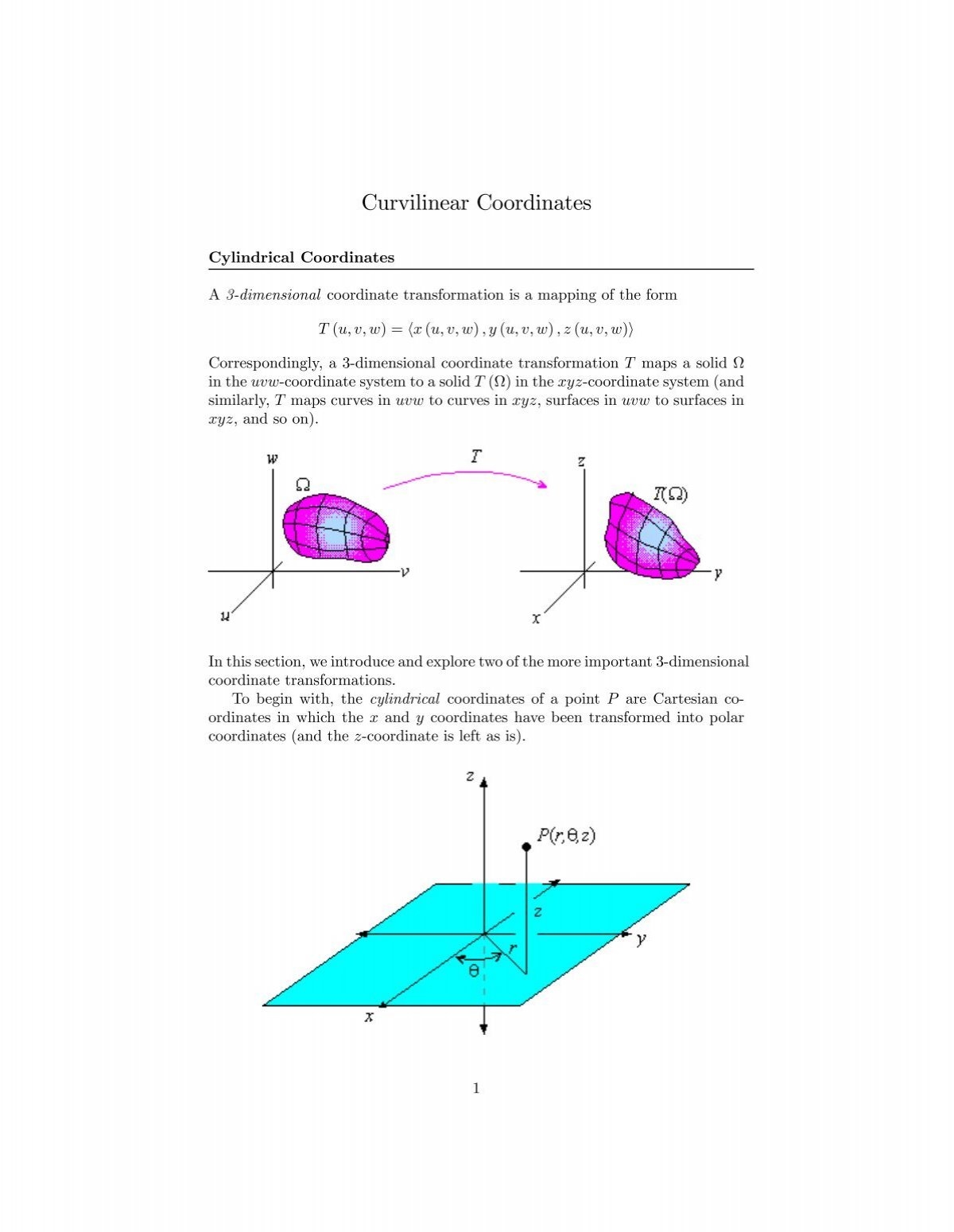Curvilinear Coordinates
