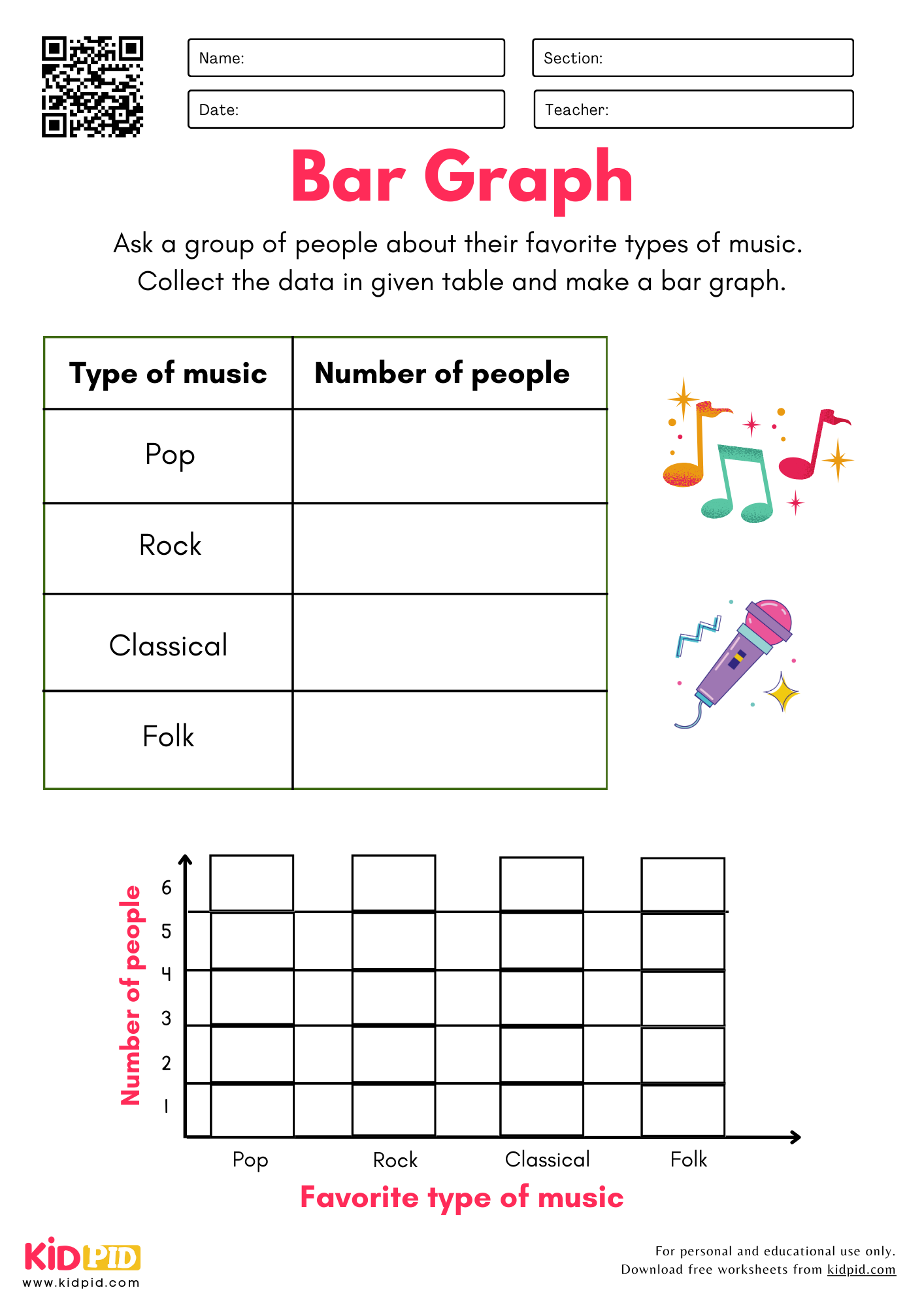 Data Collection Graph Worksheets For Grade 3 Kidpid