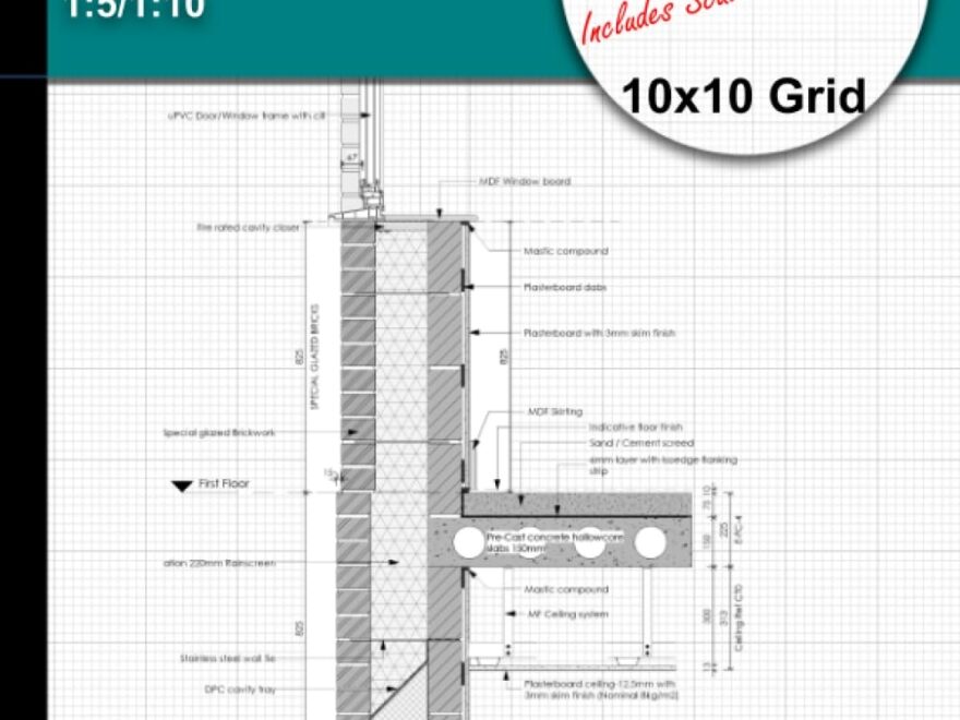 Designers A4 Graph Paper Detail Assembly 10x10 Grid Scale 1 5 1 10 Plan Survey And Sketching For All Architectural And Engineering Designers Also Suitable For The Occasional User Boyes Brandon Amazon Books