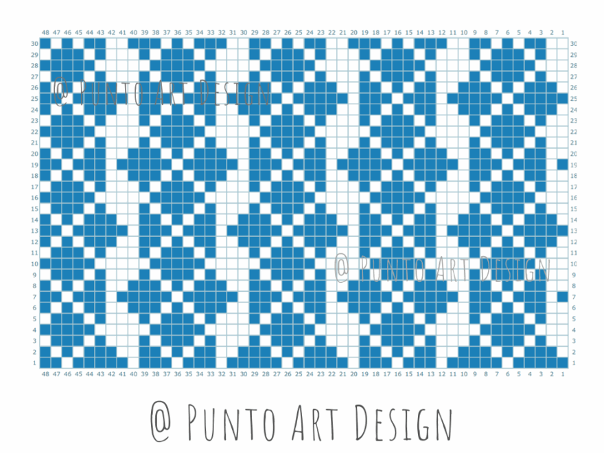 Diamonds Design Chart Free Grid Pattern Punto Art Design