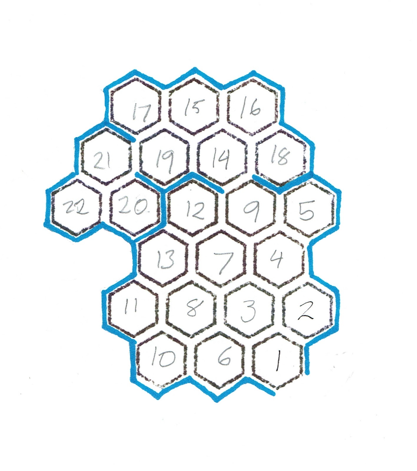 Hex Subhex Graph Paper Generator