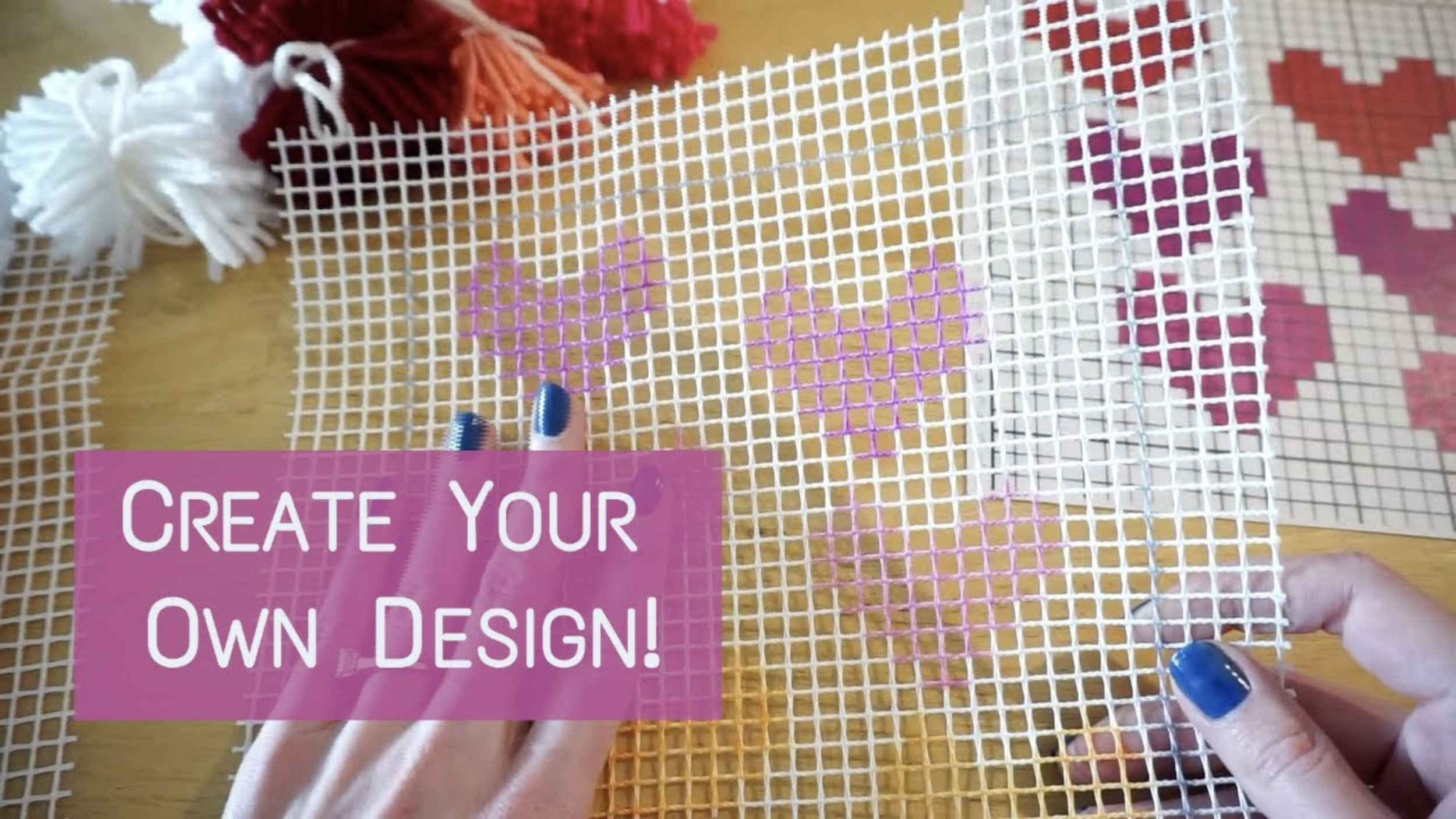 DIY Latch Hook Kit Knitting House Square