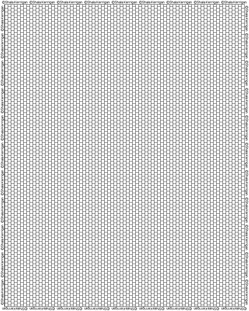 Don t Eat The Paste Peyote Stitch Graph Paper For Beaders