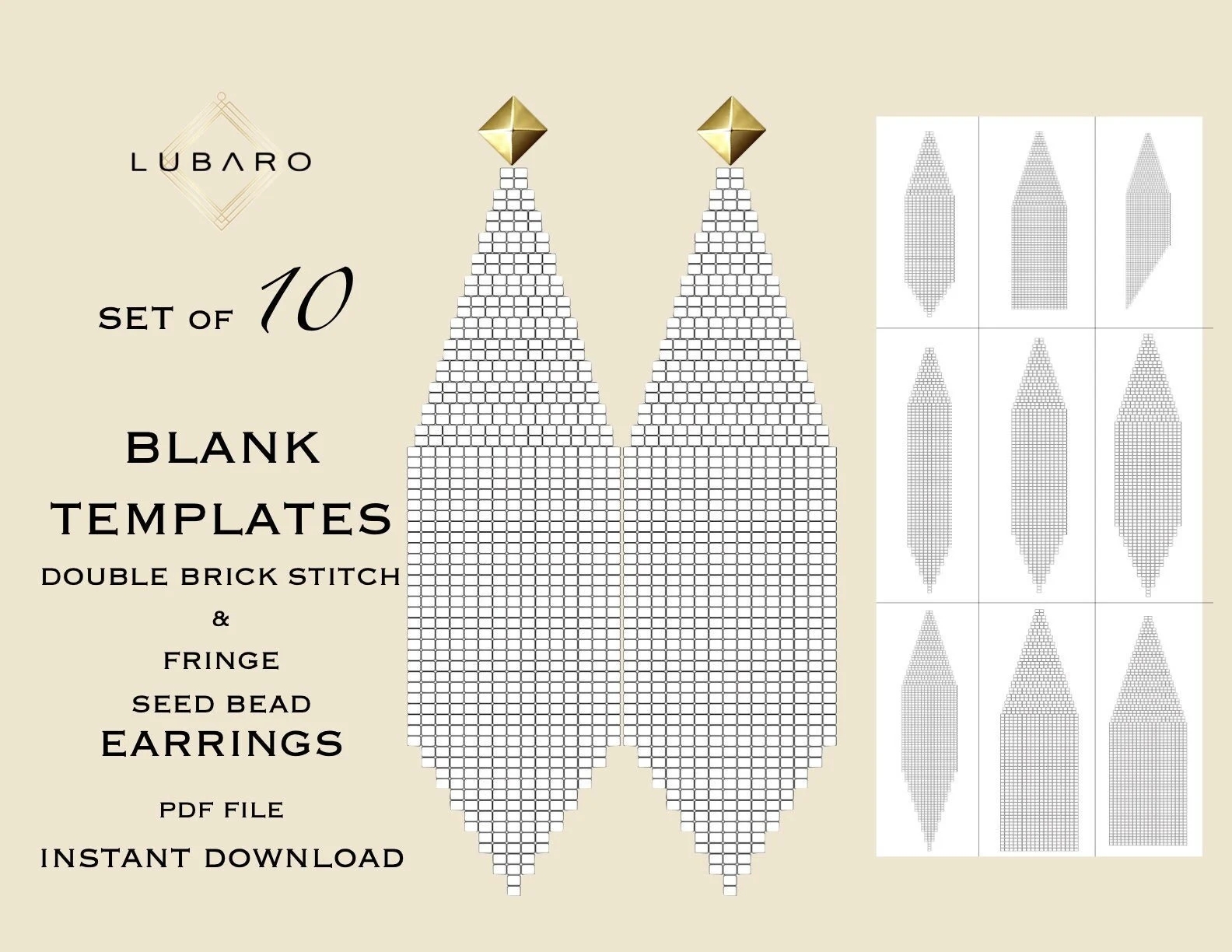 Double Brick Stitch Earrings Blank Template Seed Bead Earrings Paper Template Row Paper Bead Graph Fringe Earrings Bead Graph Etsy Double Brick Stitch Earrings Blank Template Seed Bead Earrings Paper Template Row Paper Bead Graph Fringe Earrings Bead Graph Etsy