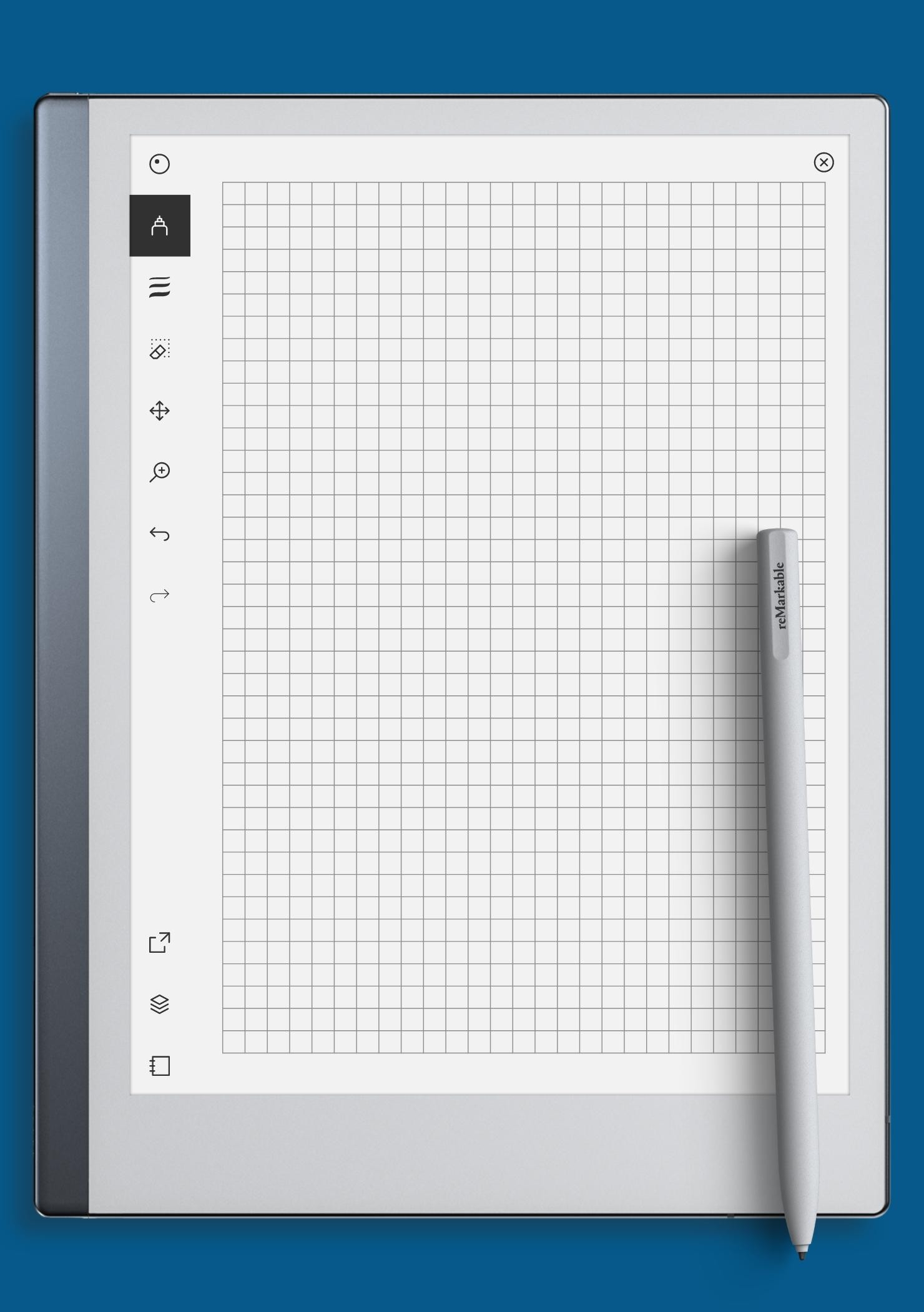 Blank Graph Paper 3 X 6 Print
