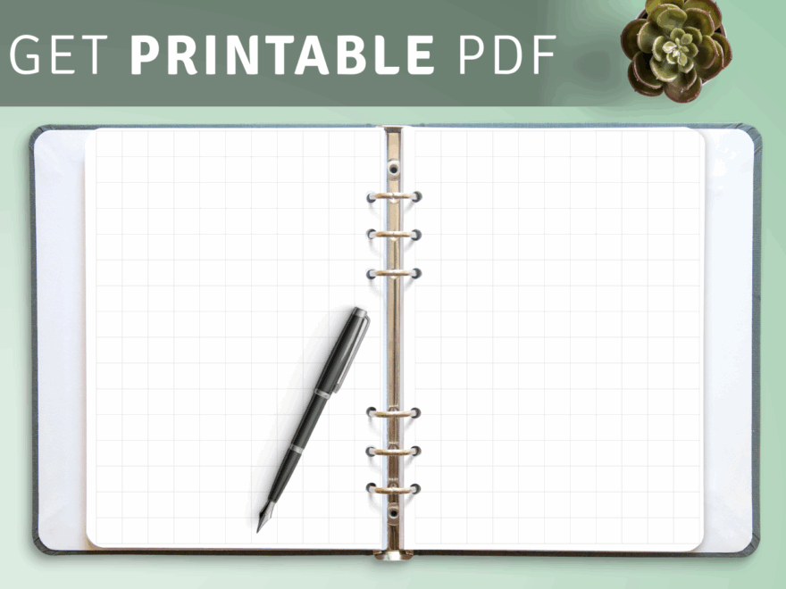 Download Printable Half Inch Graph Paper PDF