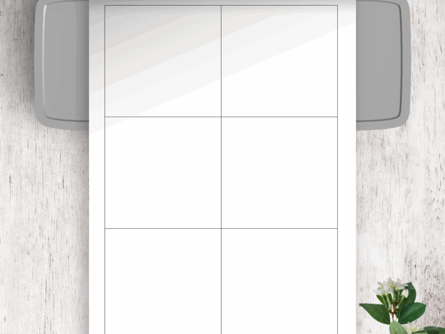 Download Printable Square Grid 6 Blocks PDF