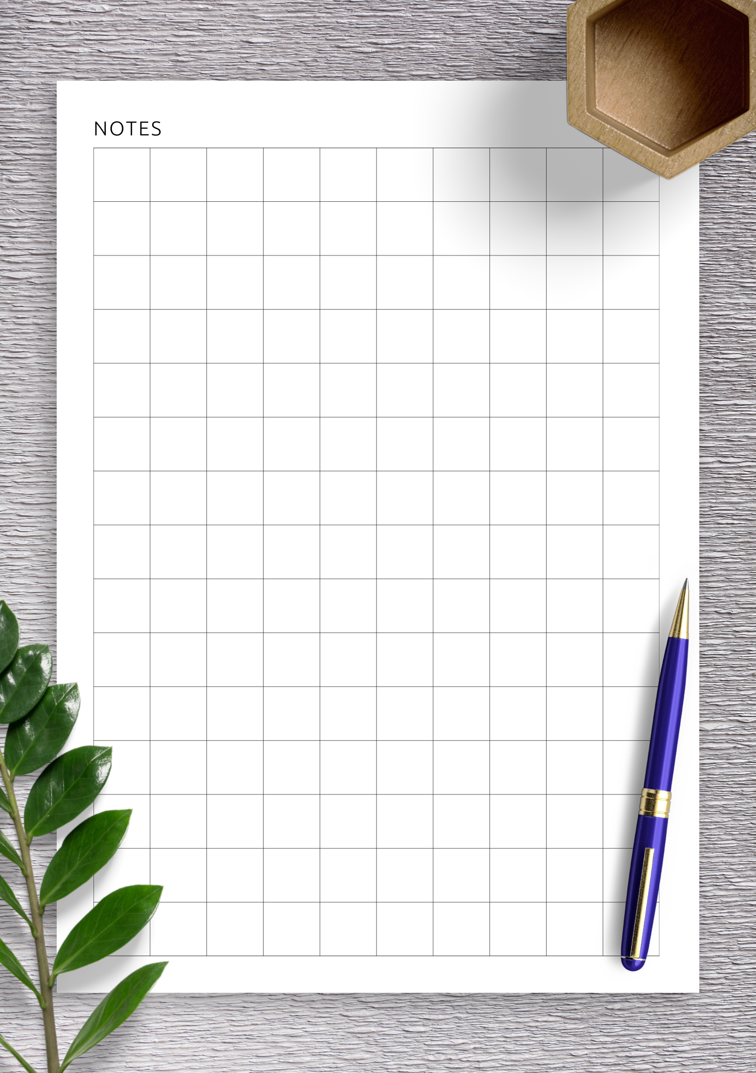 Download Printable Square Grid Wide PDF
