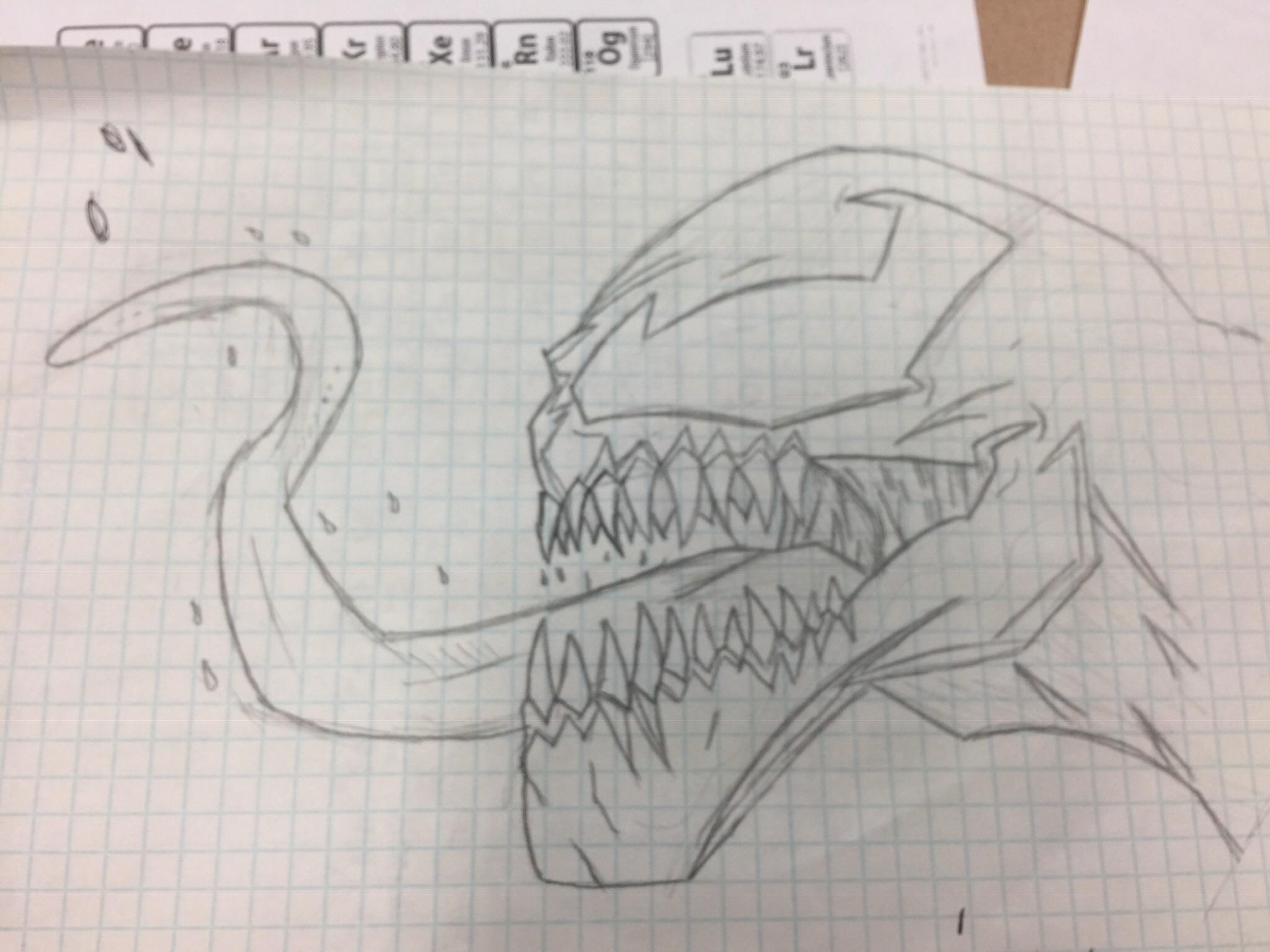 Drew Venom On Some Graph Paper In Math Criticism Is Well Appreciated R Drawing