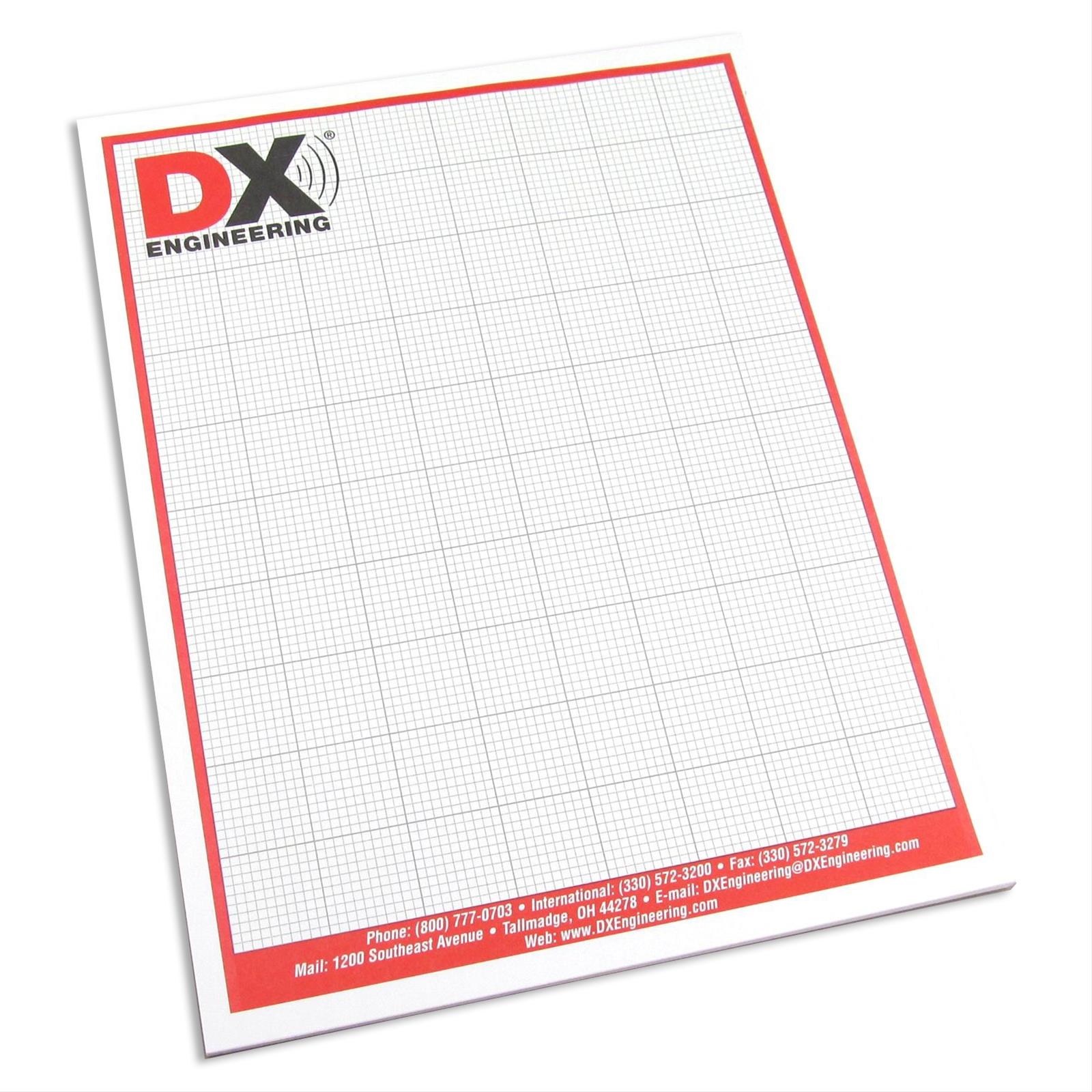 DX Engineering DXE GRAPHPAPER DX Engineering Graph Paper Pads DX Engineering DX Engineering DXE GRAPHPAPER DX Engineering Graph Paper Pads DX Engineering