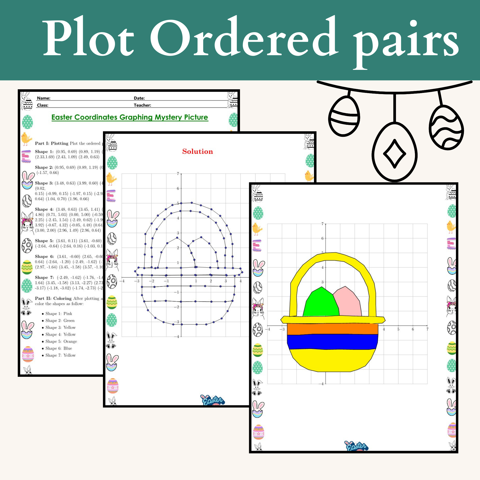 Mathaid Answersheet Four Quadrants Graphing