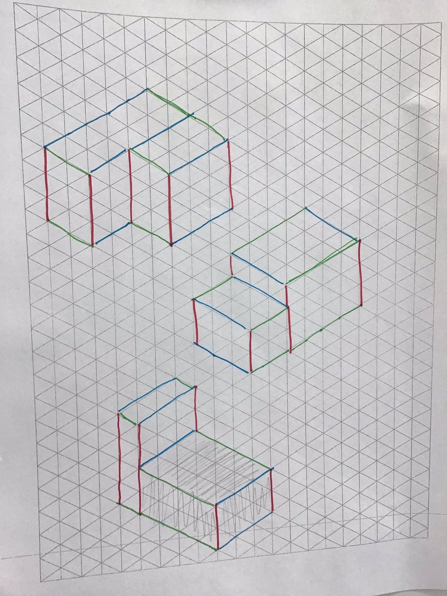 Elizabeth Skydell On X Learning To Draw With Isometric Graph Paper Helps Us Translate Someone Else s 2D Drawings Into 3D Shapes In Our Heads Https t co GRrEV5gWTA X