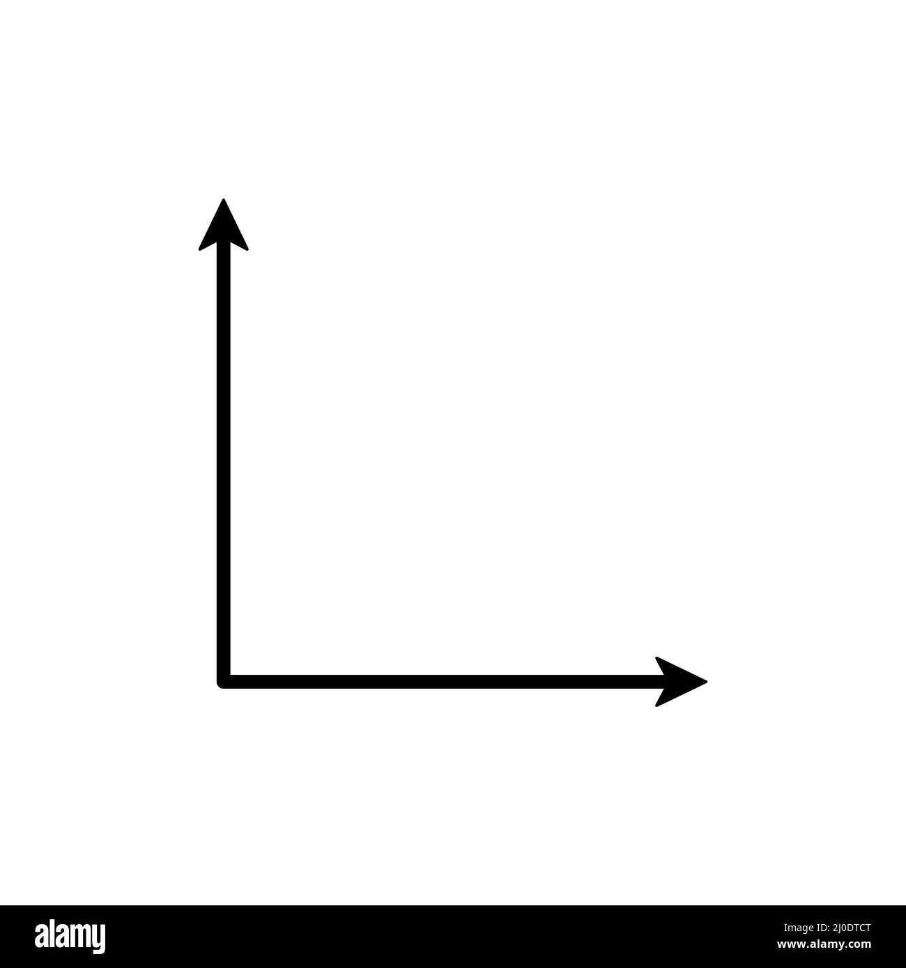 Empty Coordinate System Icon X And Y Axis Place For Business Infographic Information Stock Vector Image Art Alamy