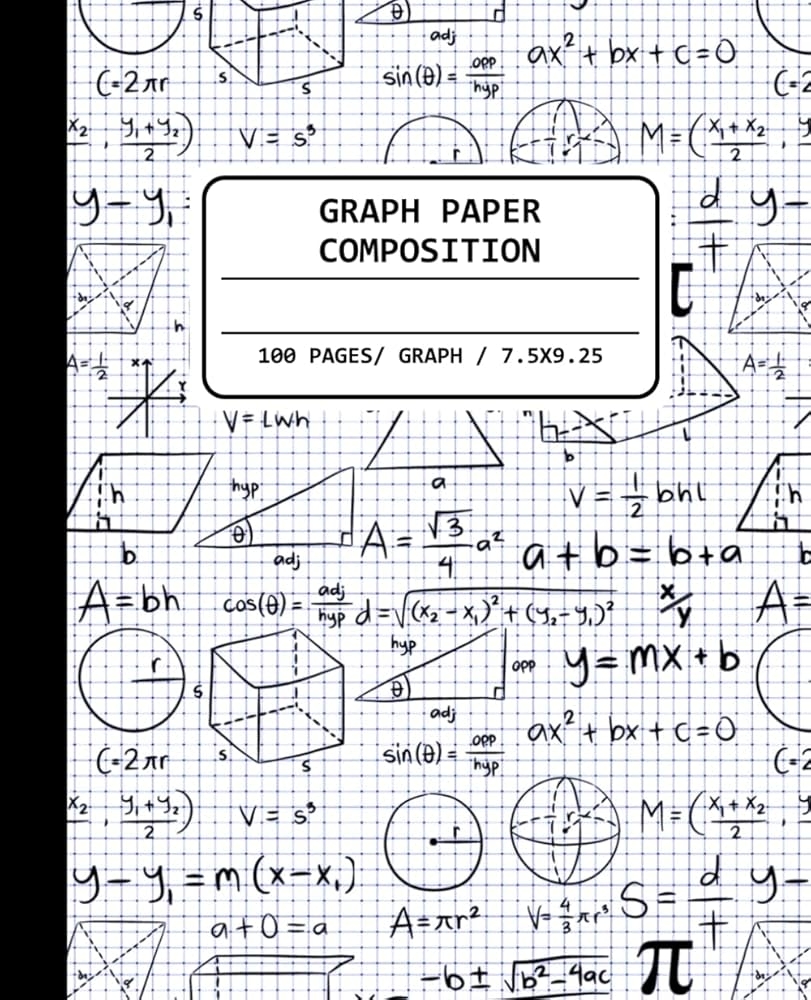 Equation Explorer Math Inspired Graph Paper Notebook 100 Pages Of Graph Paper For College Students And Kids Perfect For Class Notes Math Practice And More Shaklya Dana Amazon Books Equation Explorer Math Inspired Graph Paper Notebook 100 Pages Of Graph Paper For College Students And Kids Perfect For Class Notes Math Practice And More Shaklya Dana Amazon Books