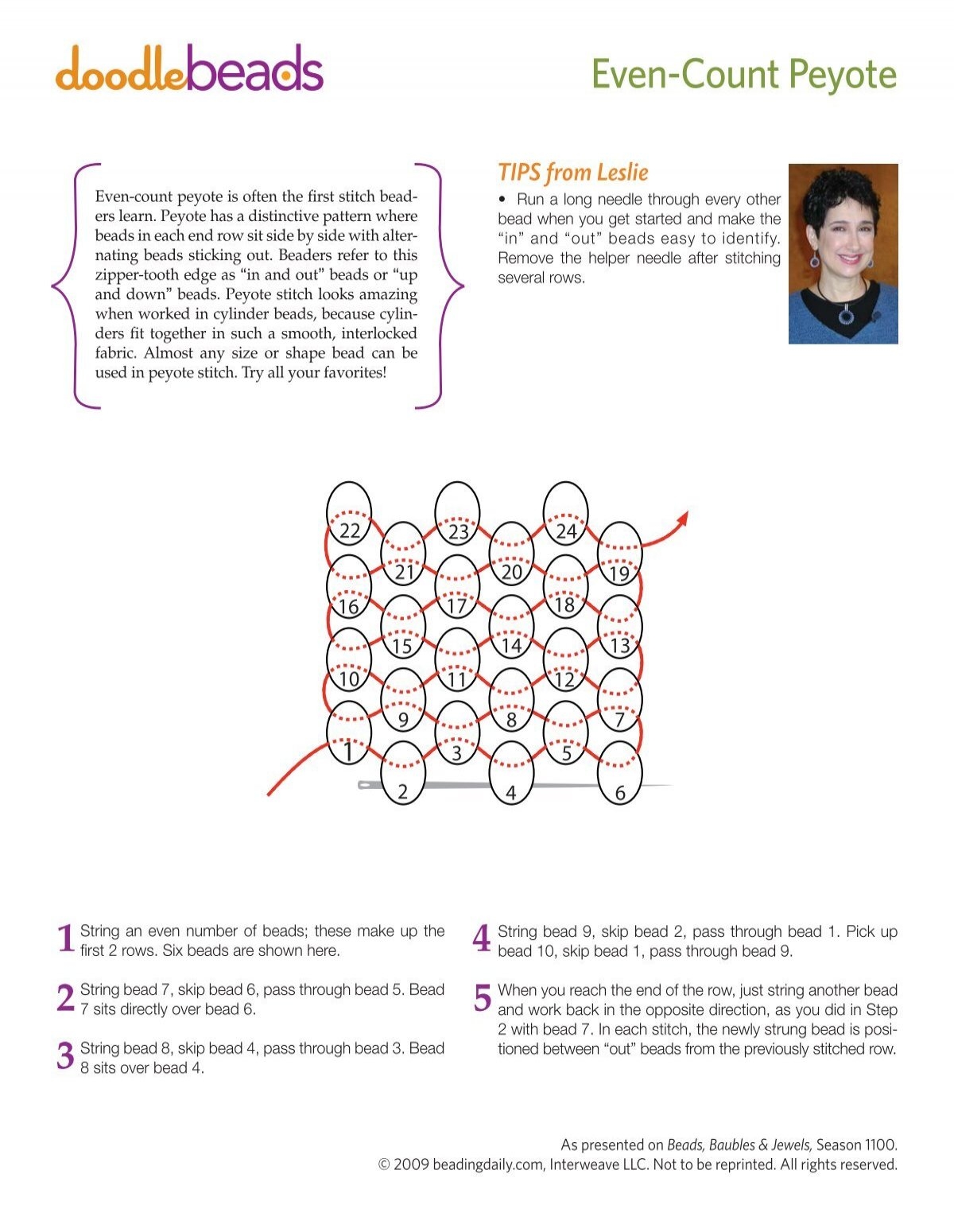 Even Count Peyote Graph Paper