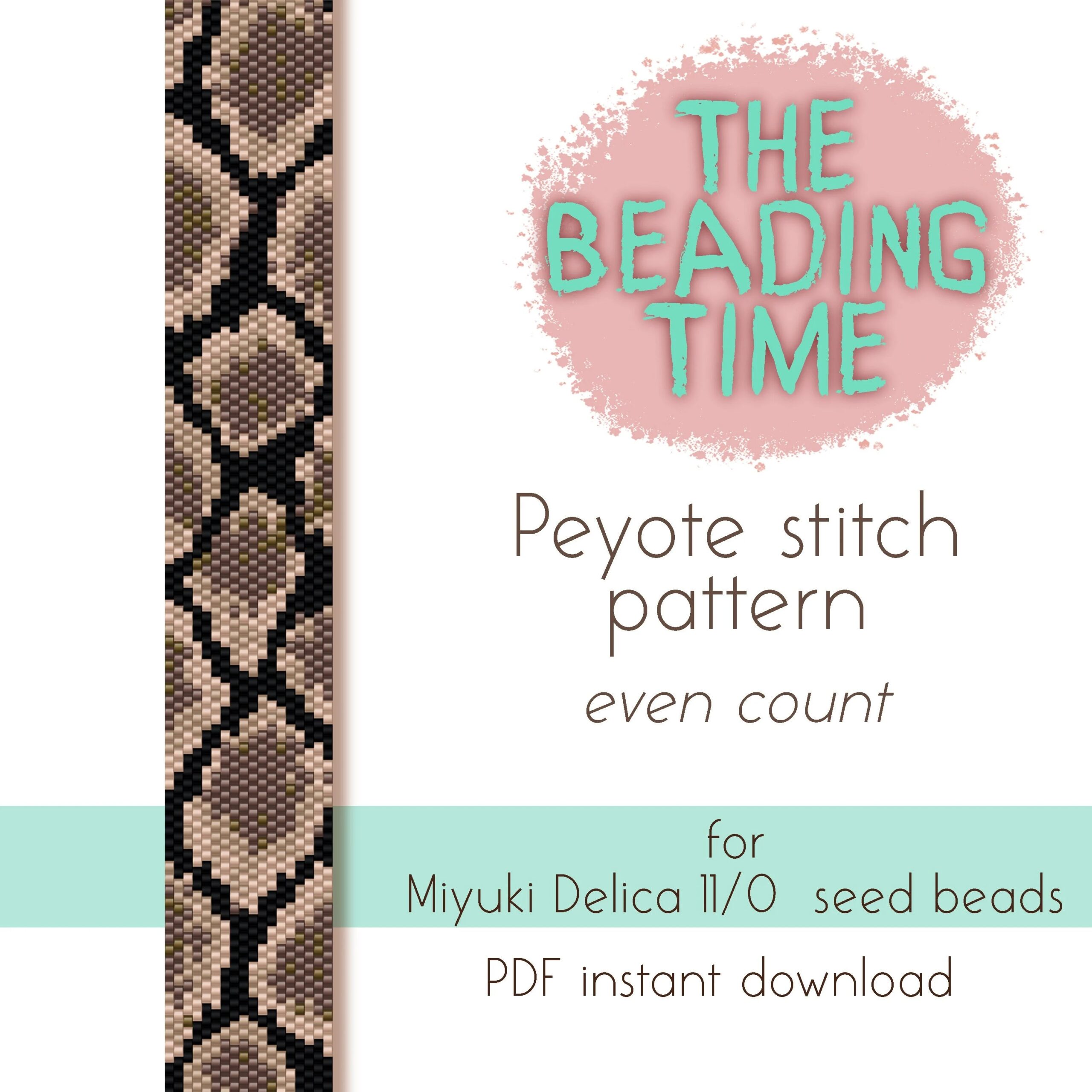 Tubular Peyote Stitch Graph Paper