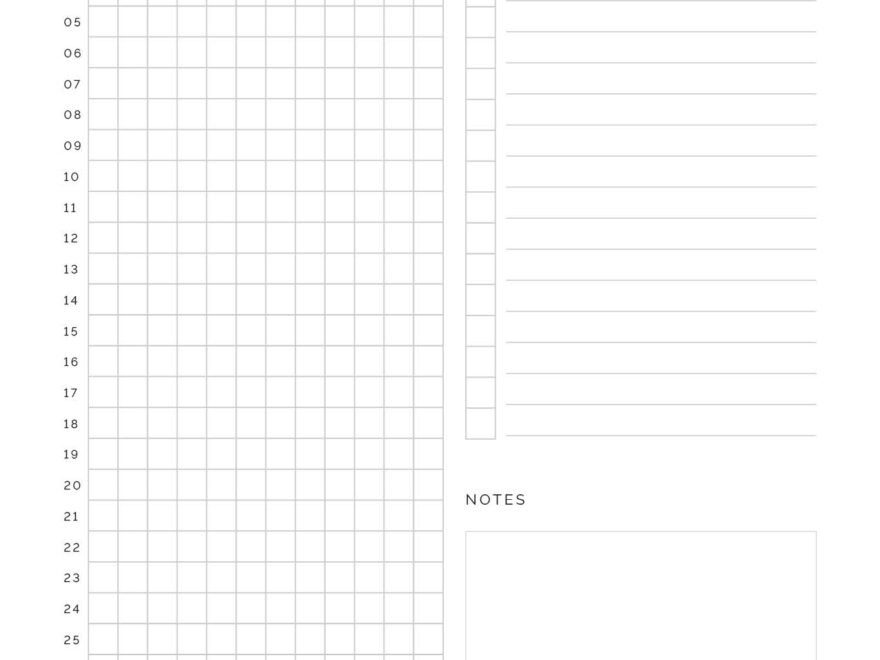 Exercise Tracker Neat And Tidy Design