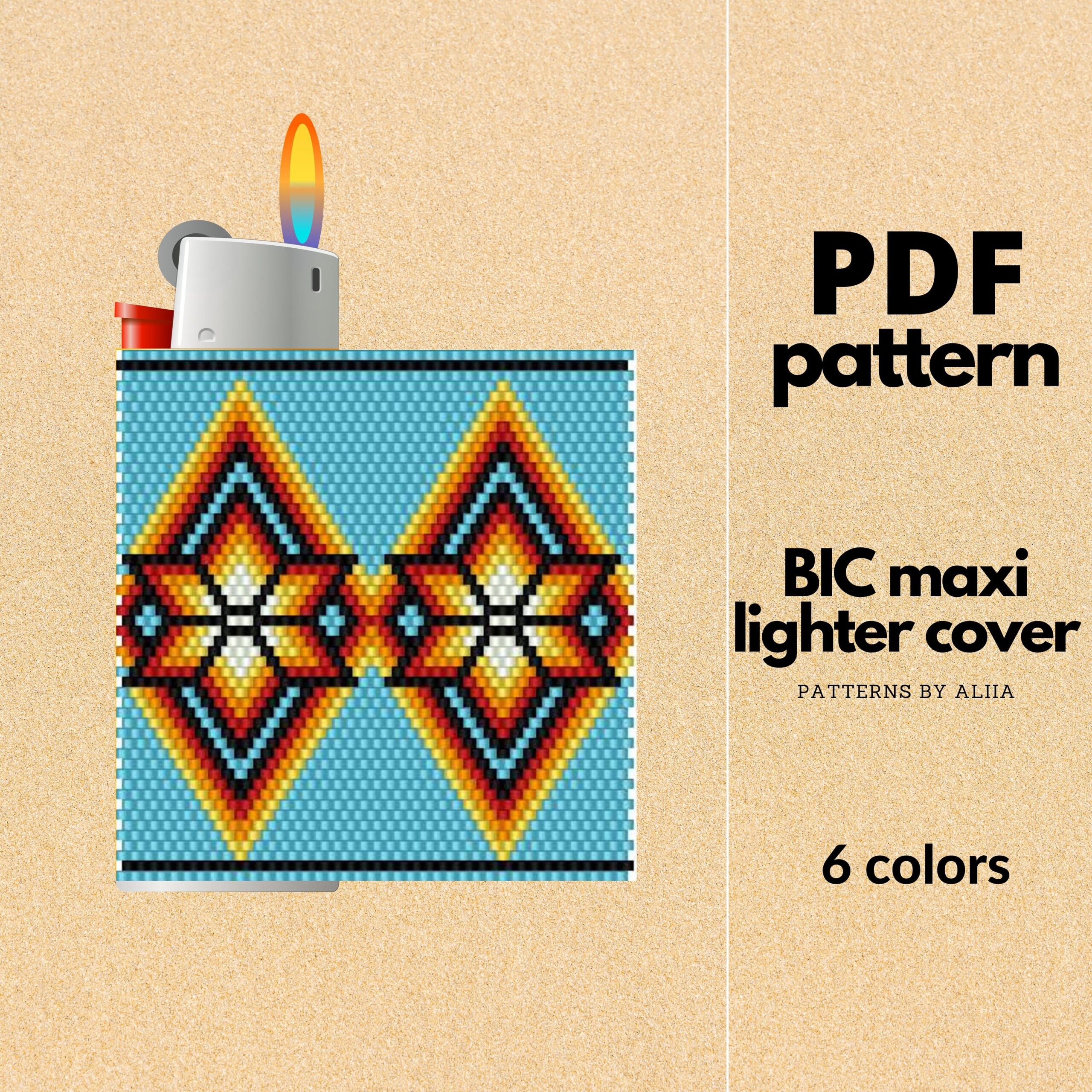 Fire Peyote Pattern Etsy