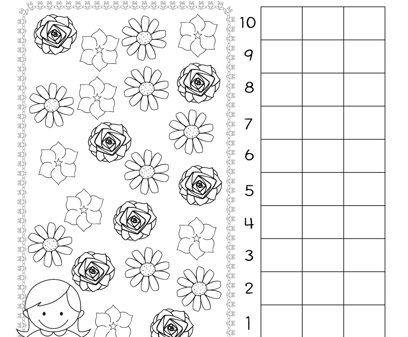 Flower Bar Graph Worksheet Free Printable Digital PDF