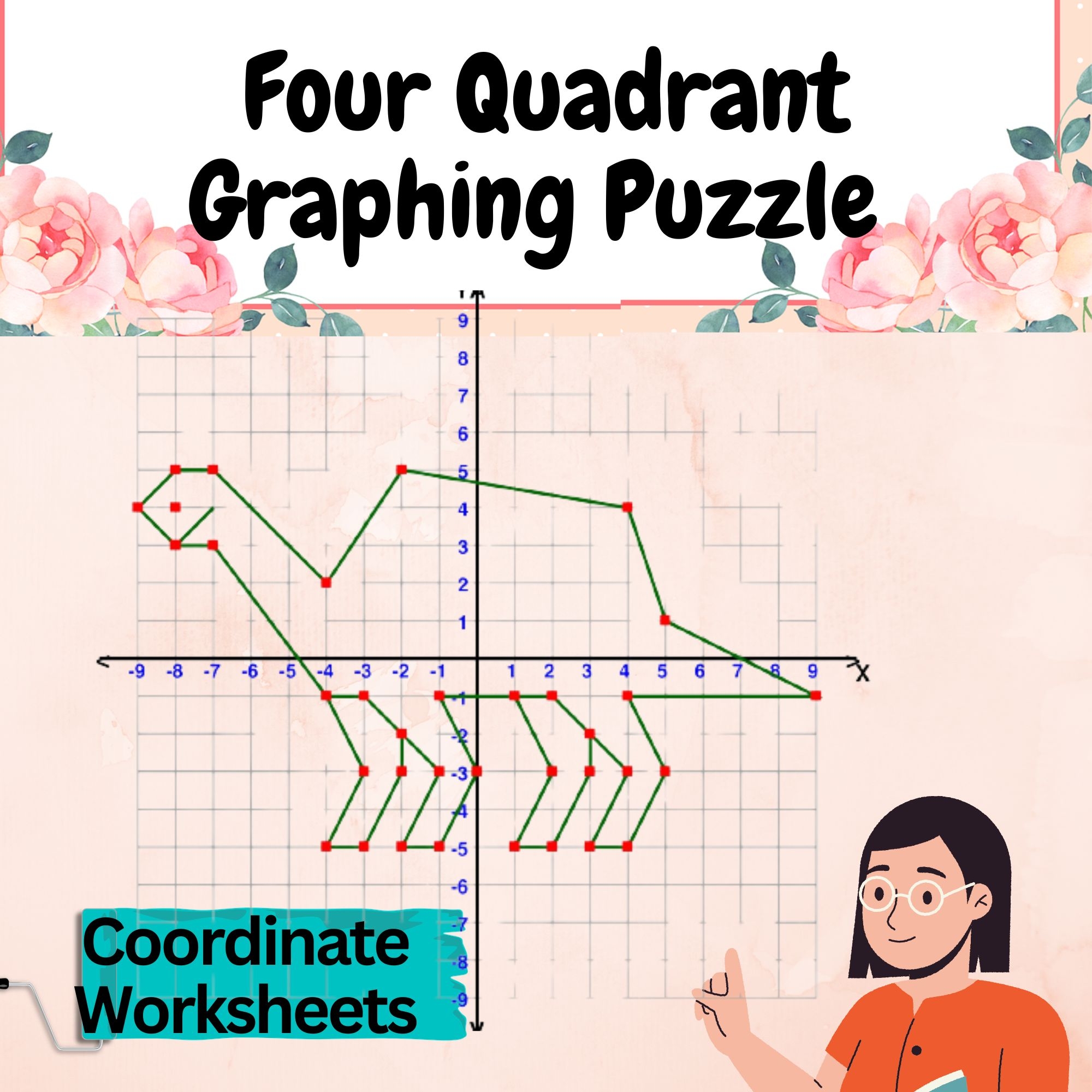 4 Quadrant Graphing Worksheet
