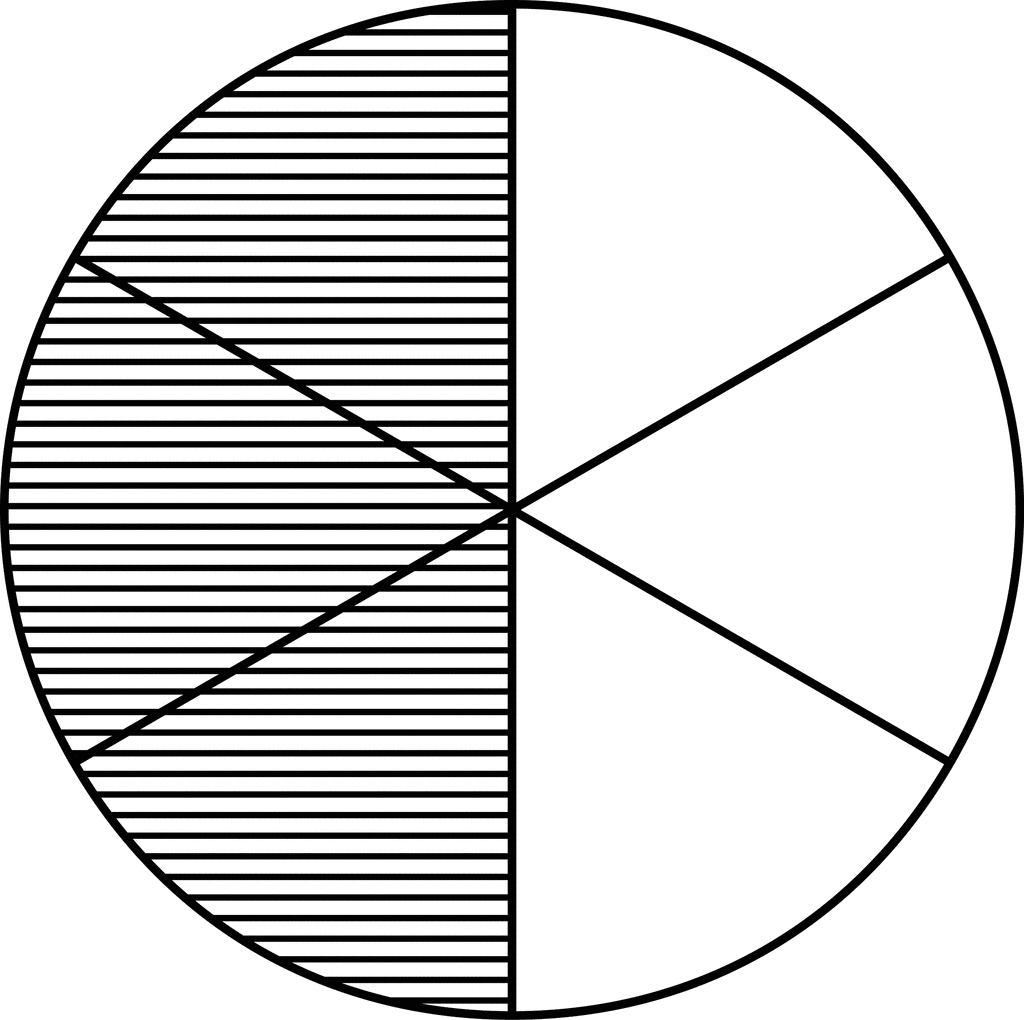 Fraction Pie Divided Into Sixths ClipArt ETC
