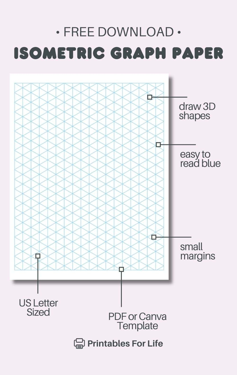 Free 3D Graph Paper Printable