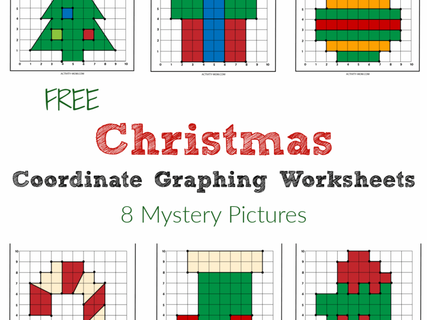 Free Christmas Coordinate Graphing Worksheets The Activity Mom