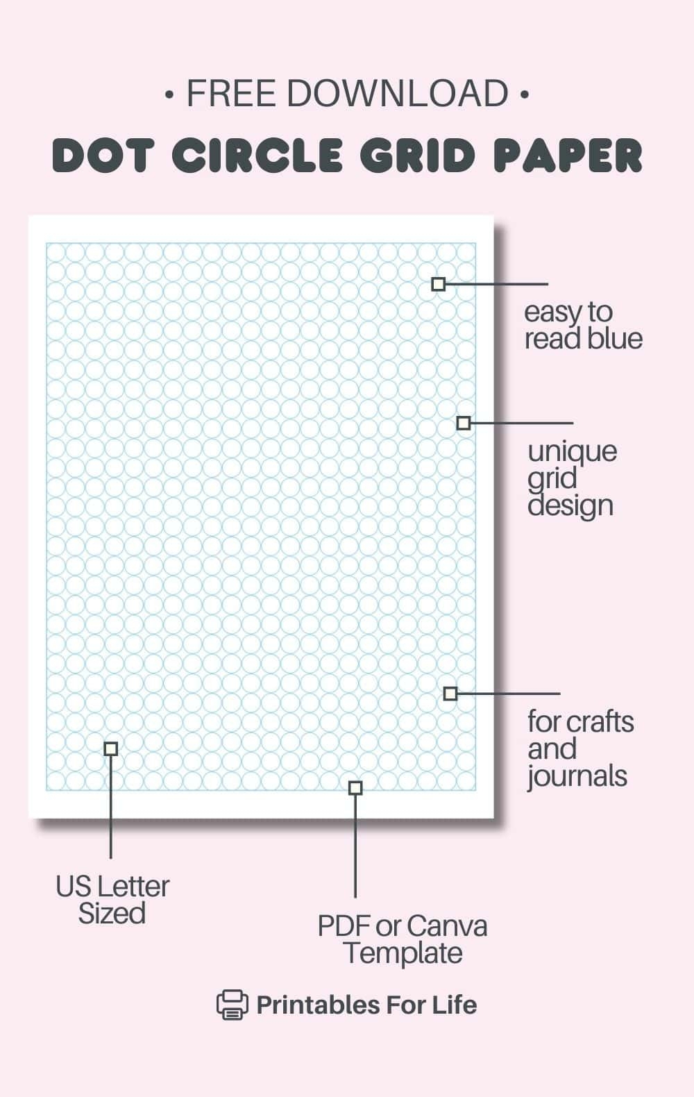 Free Circle Dot Grid Paper