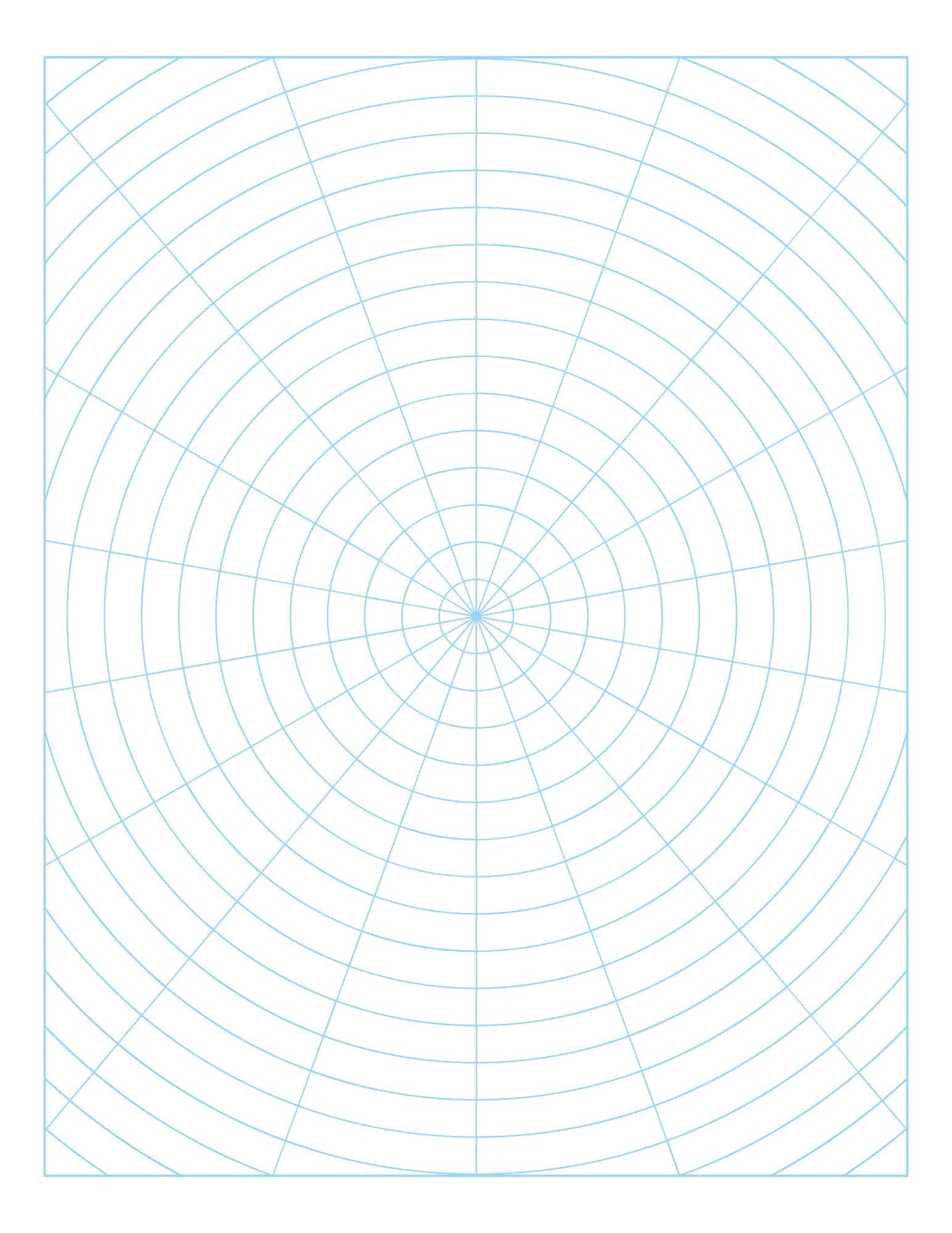 Free Circle Graph Paper Polar Graph Paper 