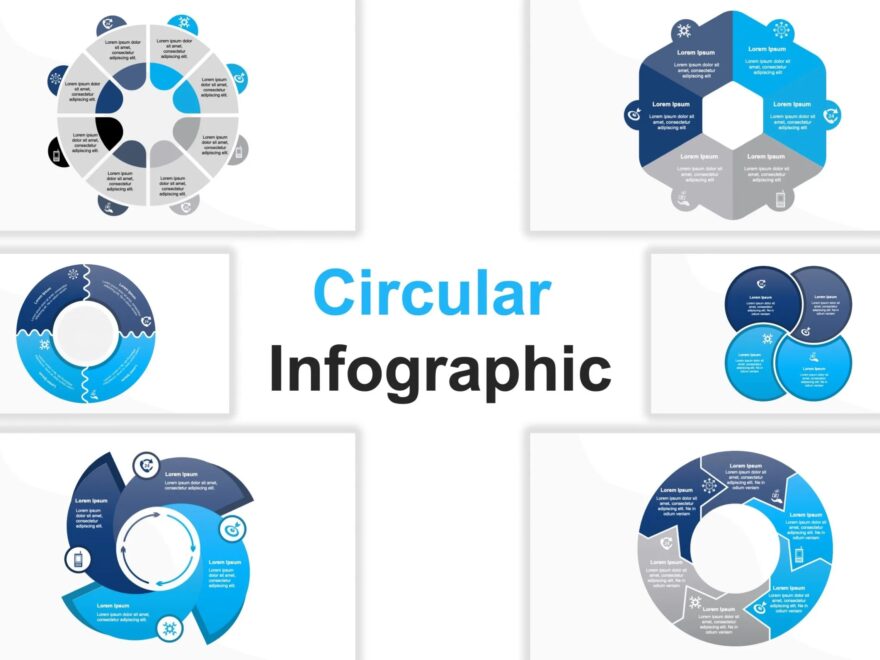Free Circular Infographic Template 2 PowerPoint PPT Google Slides Download