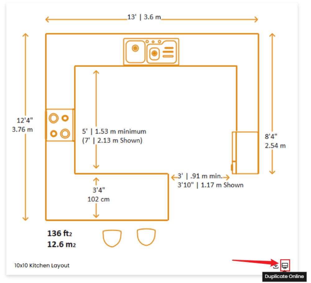 Free Editable Kitchen Floor Plan Examples Templates EdrawMax