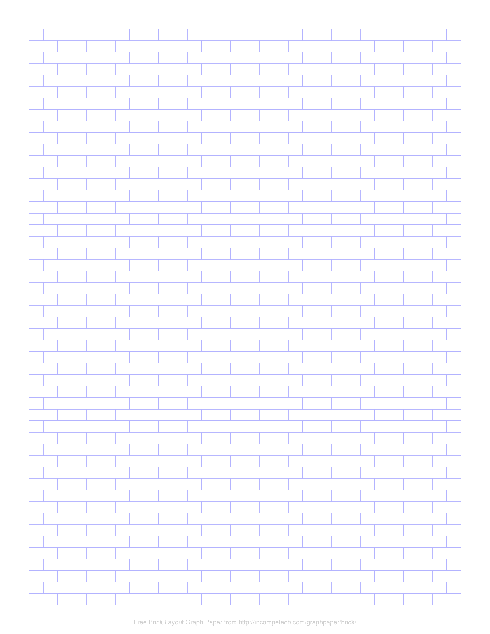 Free Online Graph Paper Brick Layout