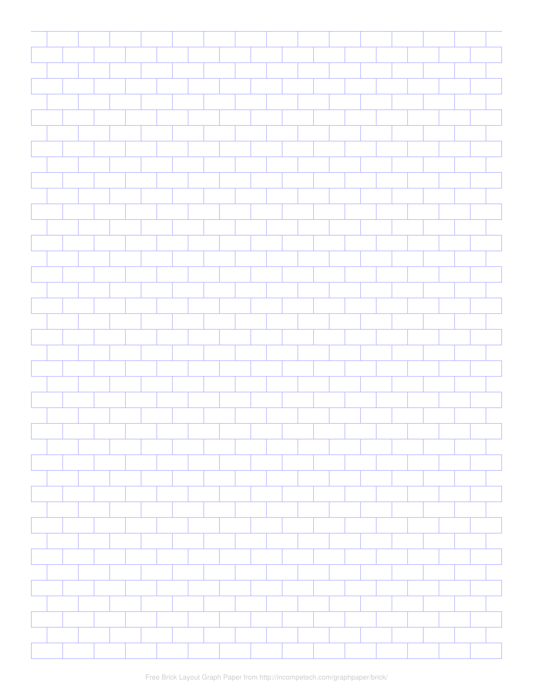 Free Online Graph Paper Brick Layout