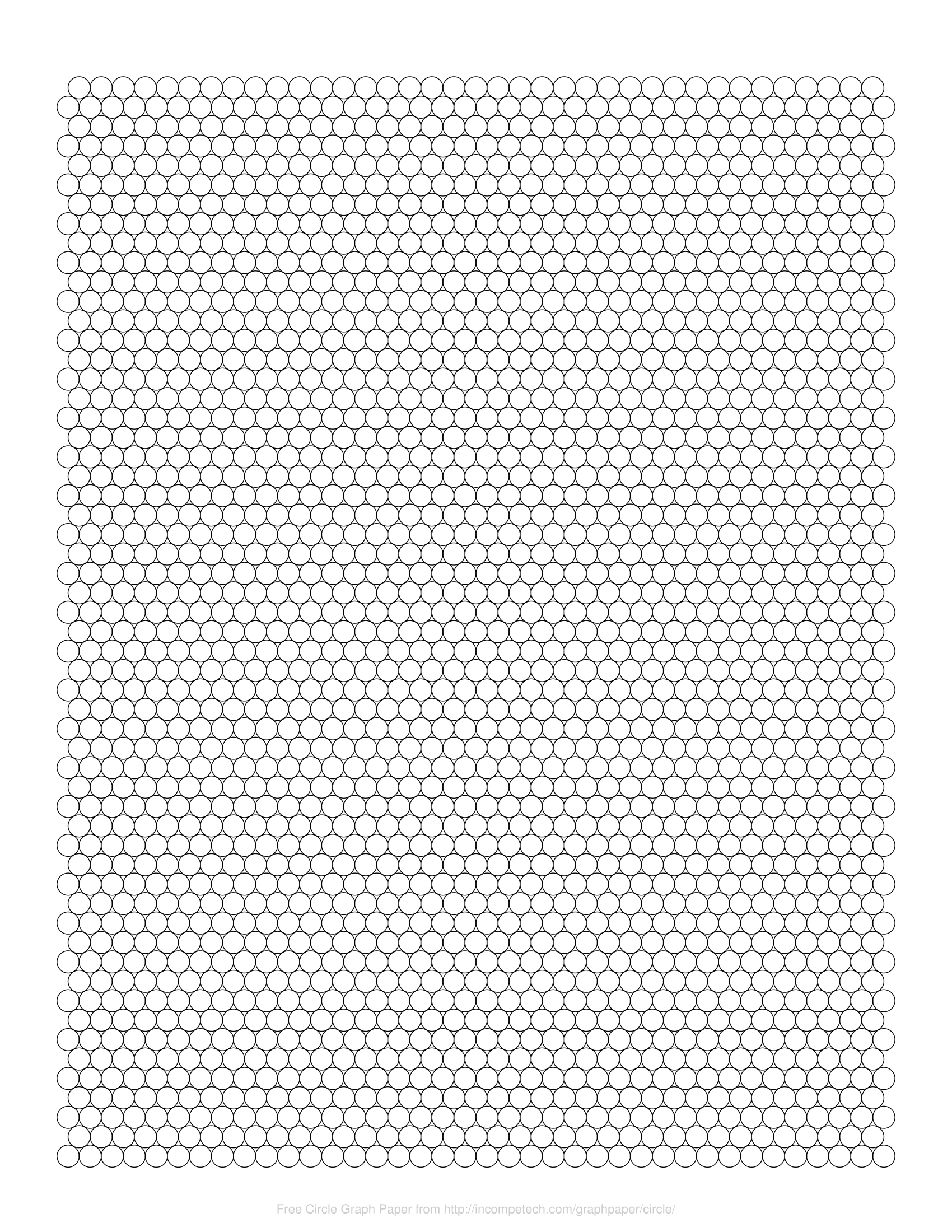 Free Online Graph Paper Circles