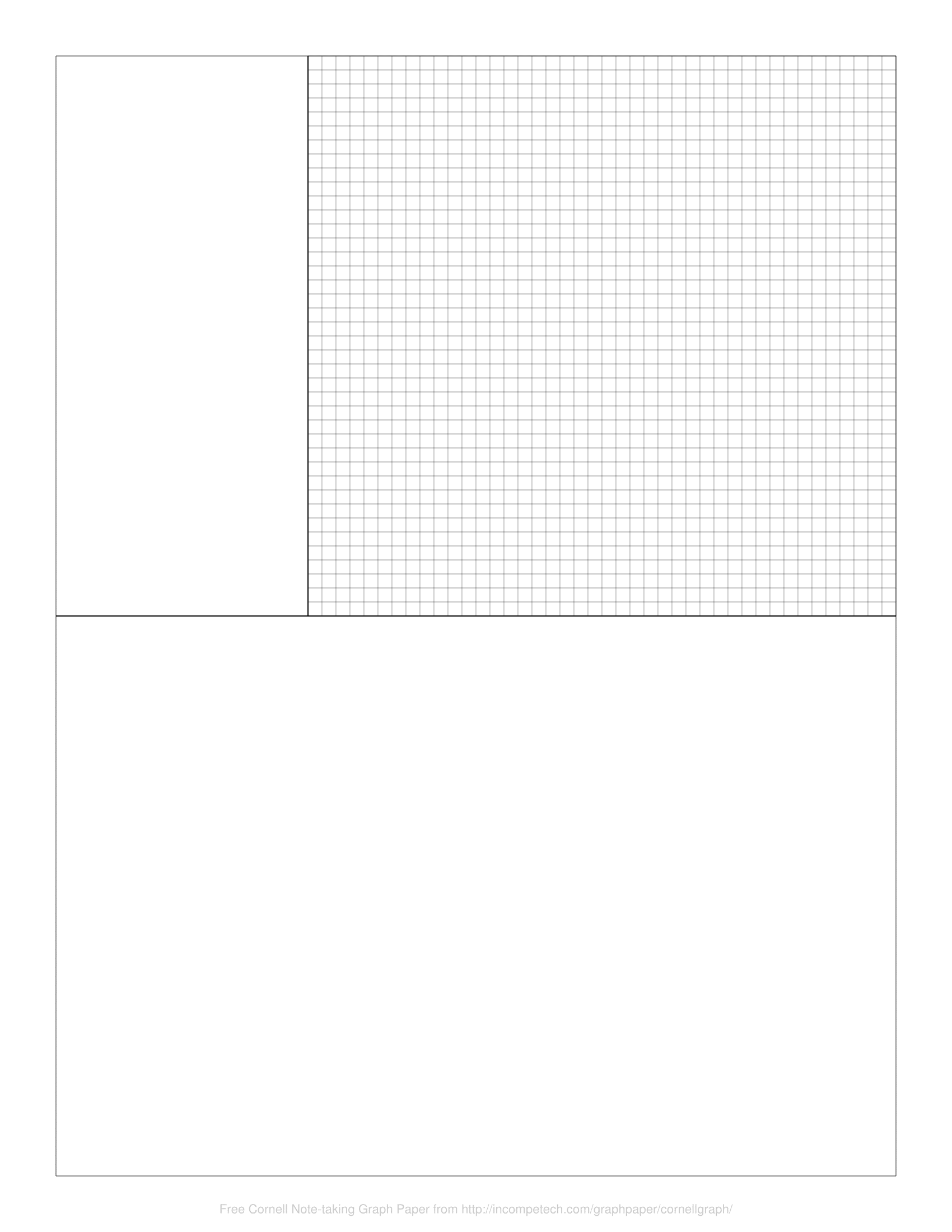 Printable Graph Paper Template Full Page