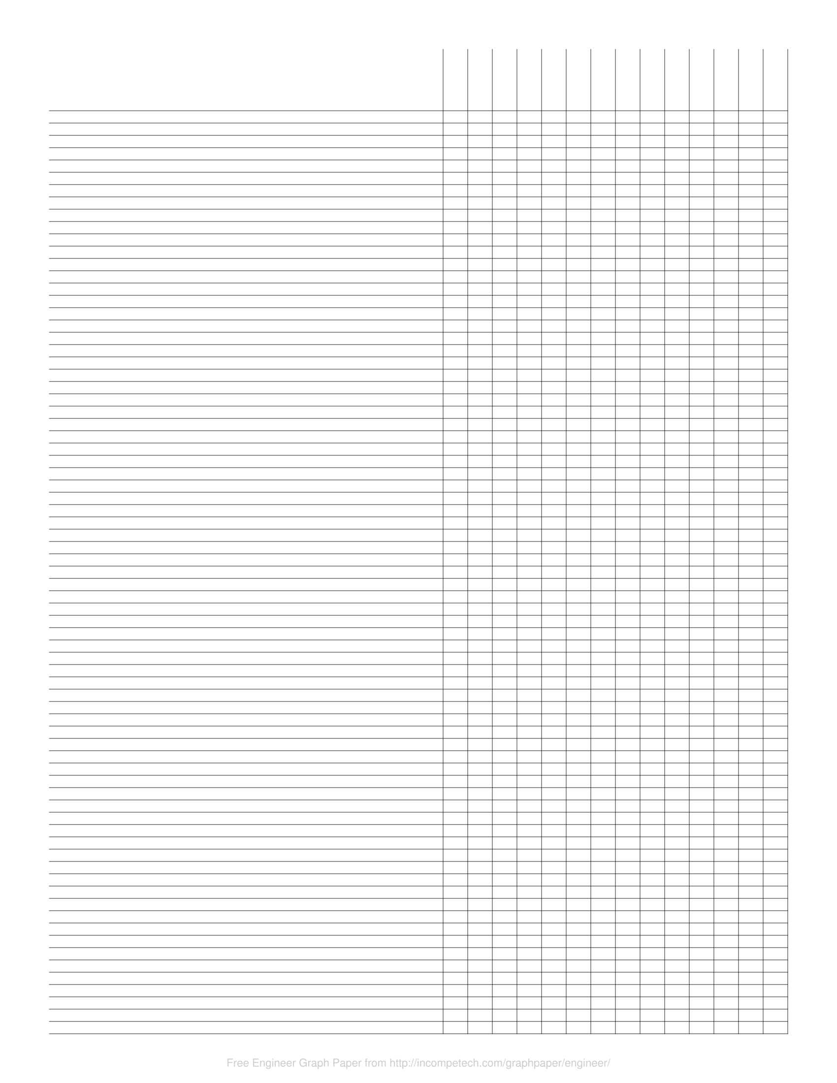 Engineering Graph Paper Template