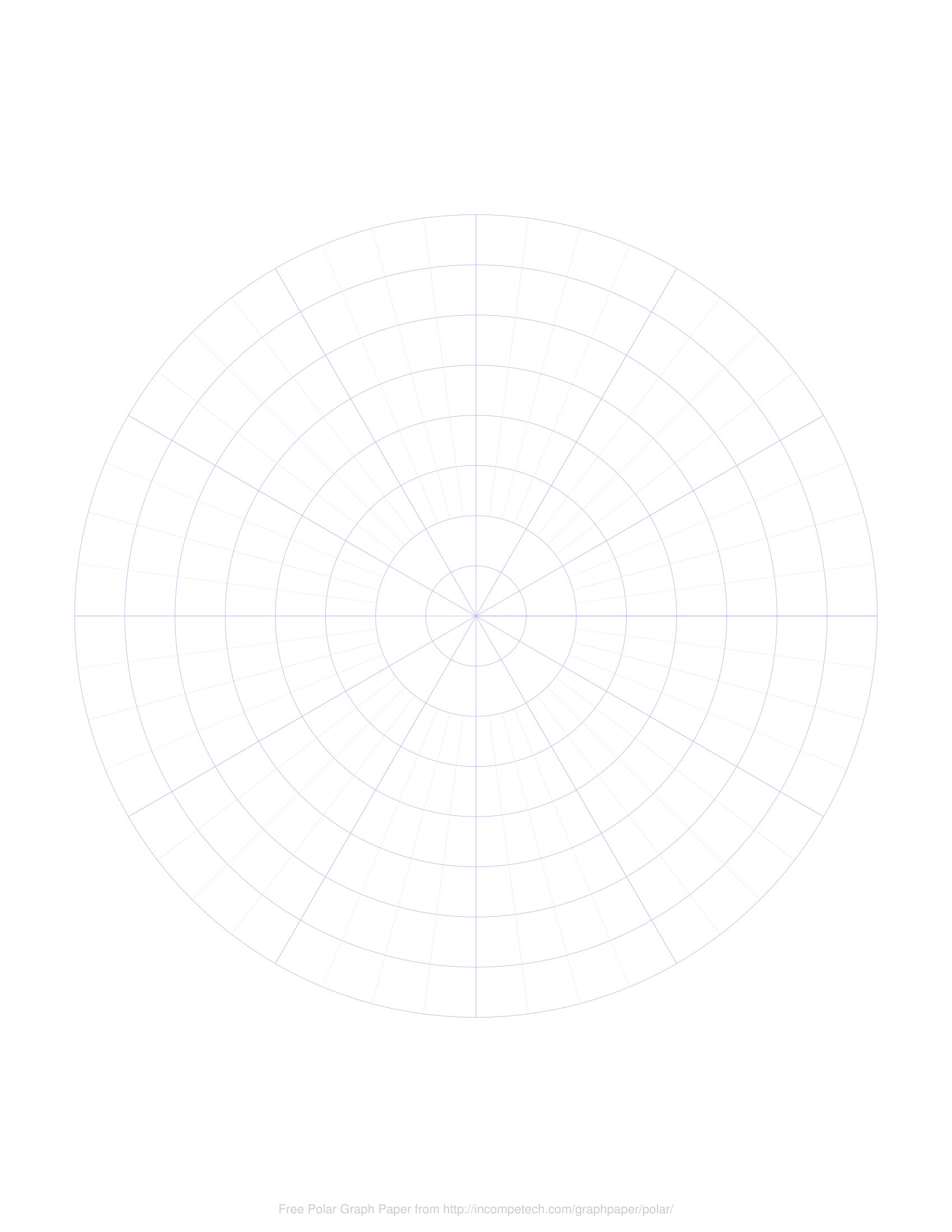 Print Polar Graph Paper