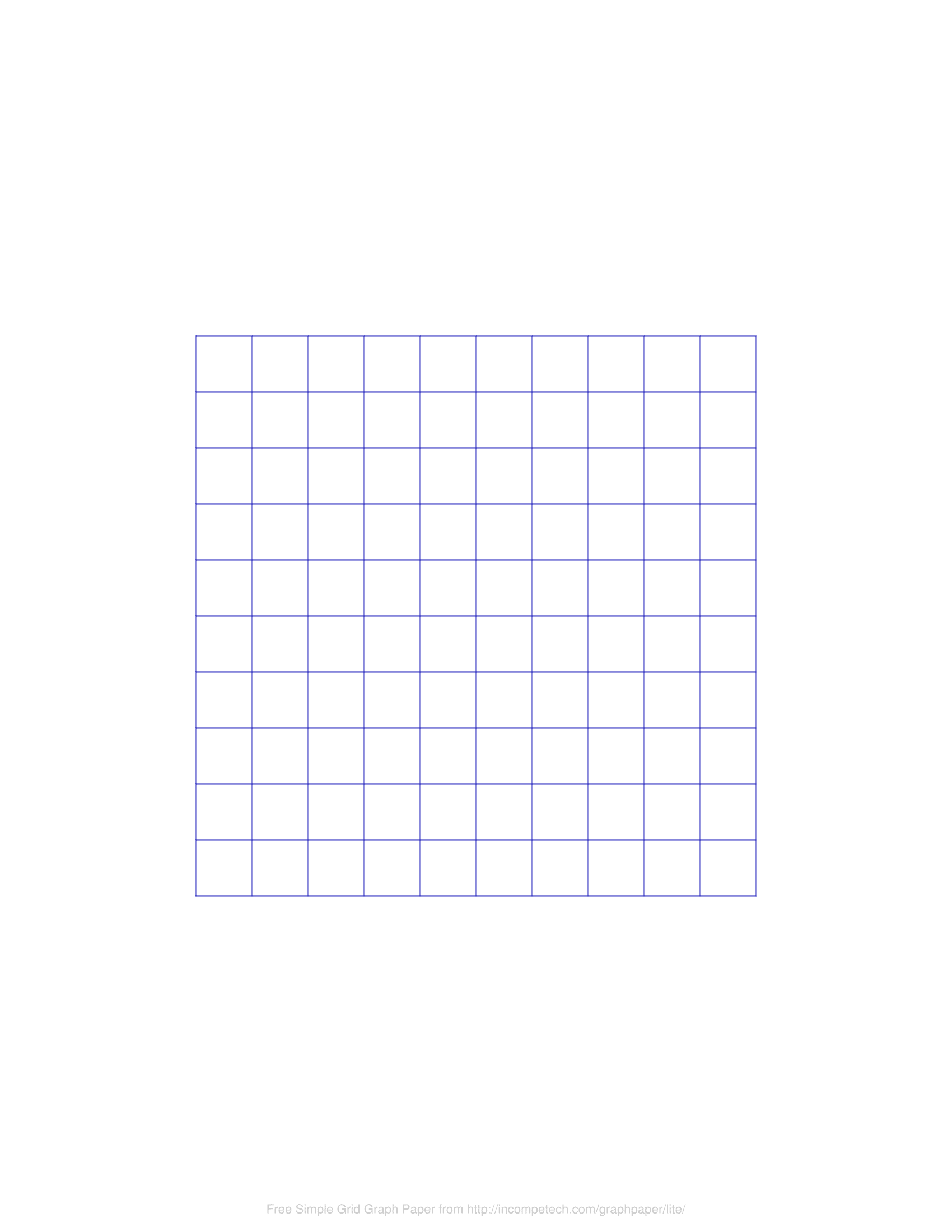 1 Inch Square Graph Paper 1 Inch Square Graph Paper